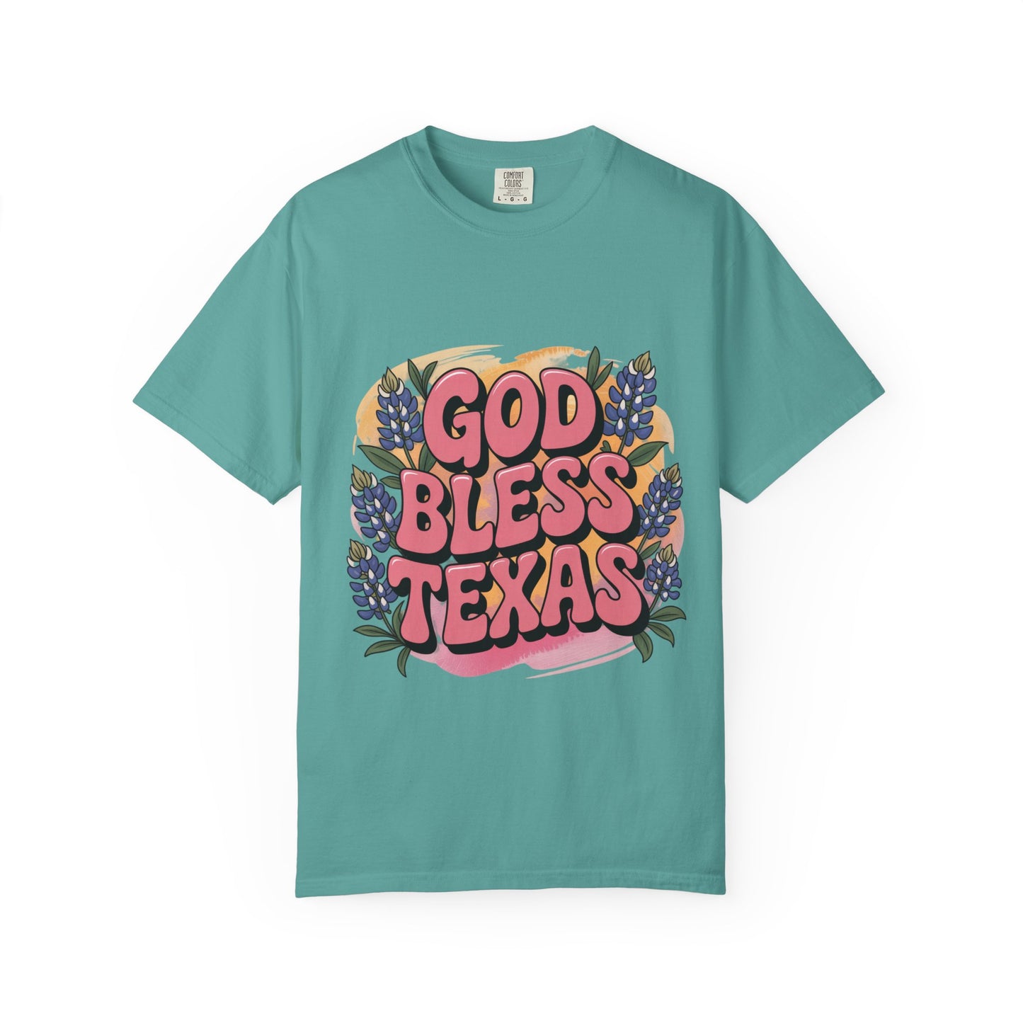 God Bless Texas Floral T-Shirt