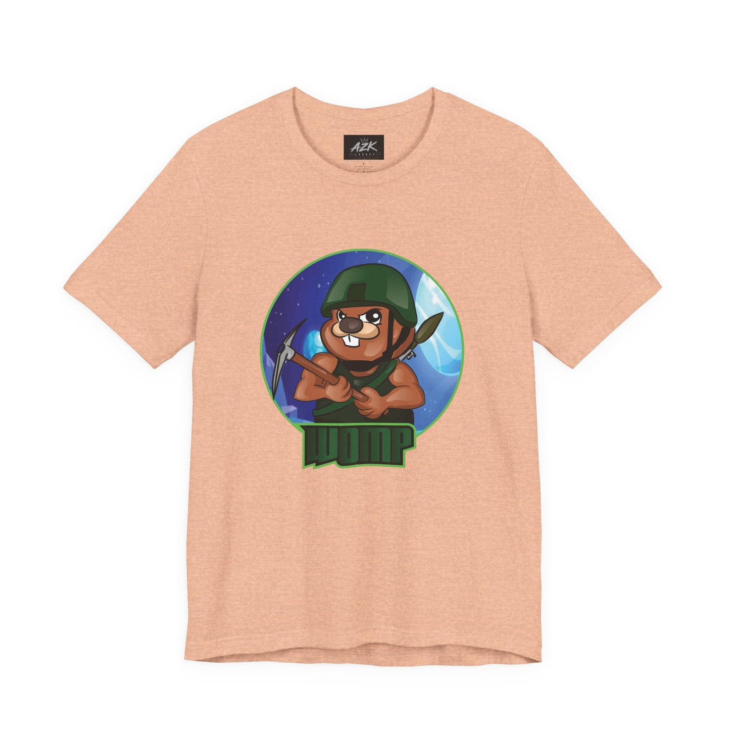 Soldier Bear Cartoon T‑Shirt — Cute Military Mascot Tee