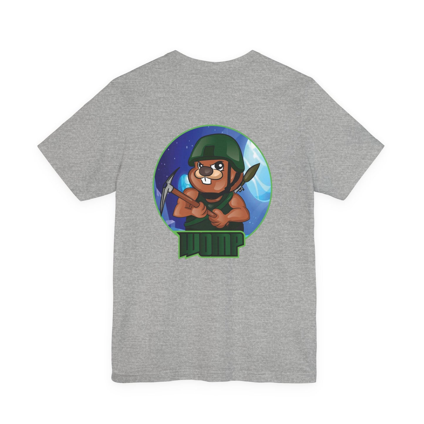 Beaver Archer Graphic Tee — 'WUP' Cute Gamer Wildlife T-Shirt