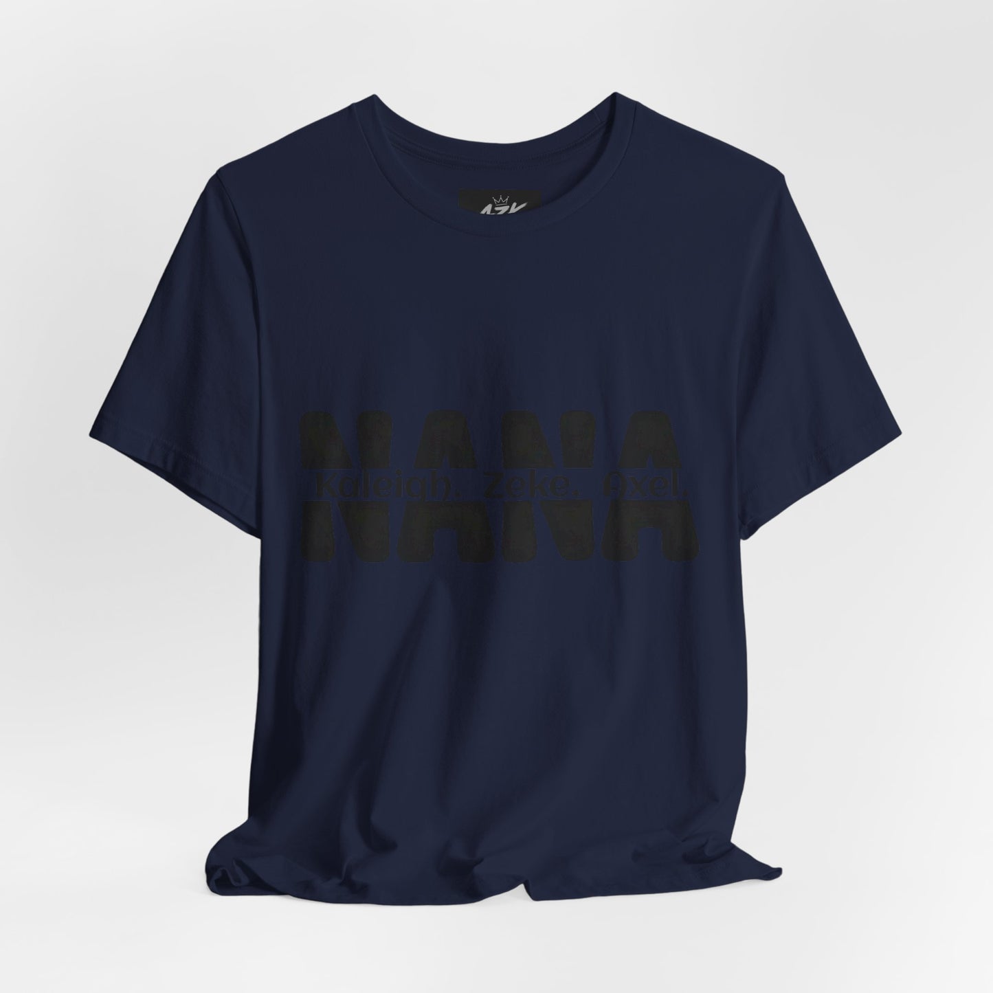 NANA Personalized Name Tee — Custom Grandma Shirt with Names (Kaleiah, Zeke, Axel)