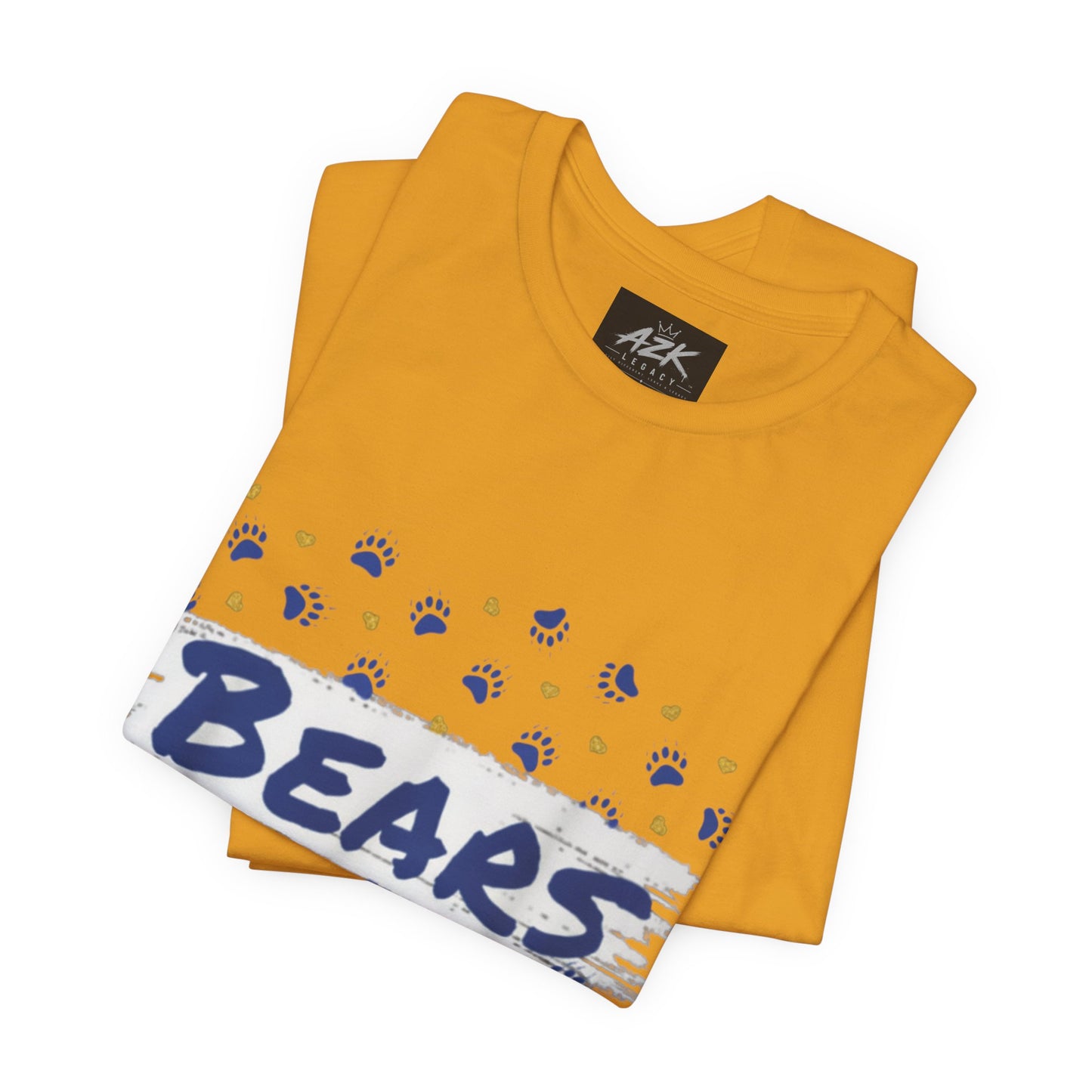 Bears Paw Print Graphic Tee — Casual Sports Fan T‑Shirt