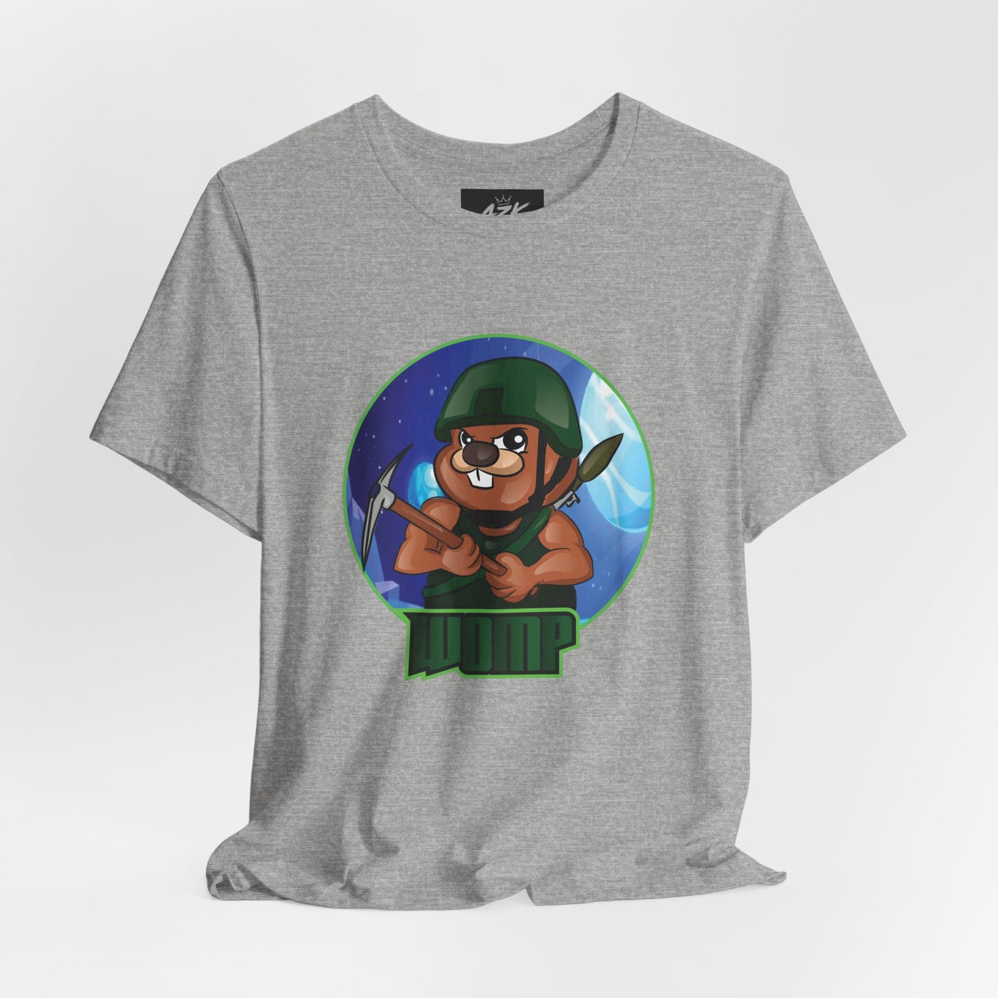 Soldier Bear Cartoon T‑Shirt — Cute Military Mascot Tee