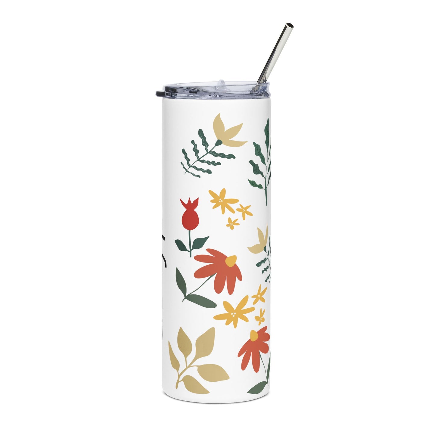 Mother Floral Stainless Steel Tumbler — 20oz Insulated Travel Cup