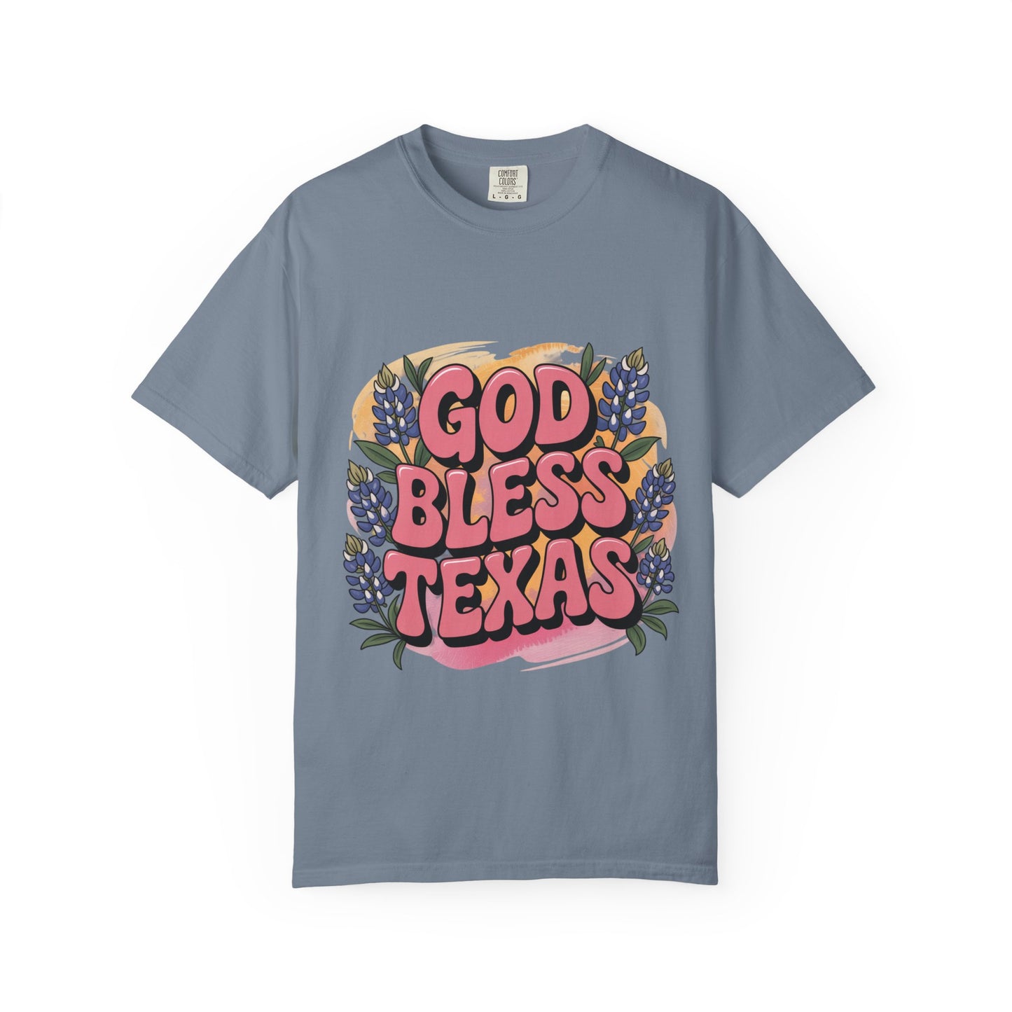 God Bless Texas Floral T-Shirt