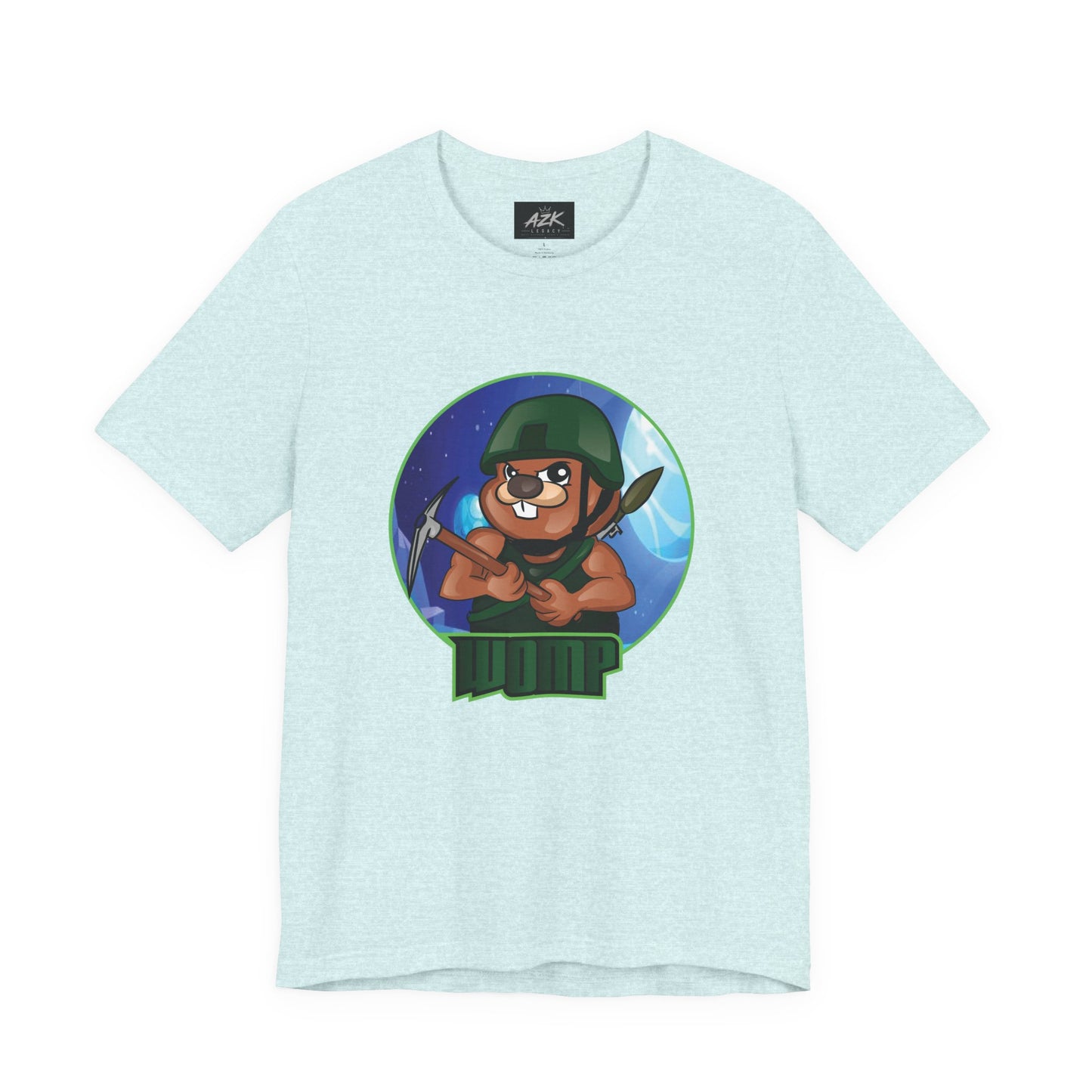 Soldier Bear Cartoon T‑Shirt — Cute Military Mascot Tee