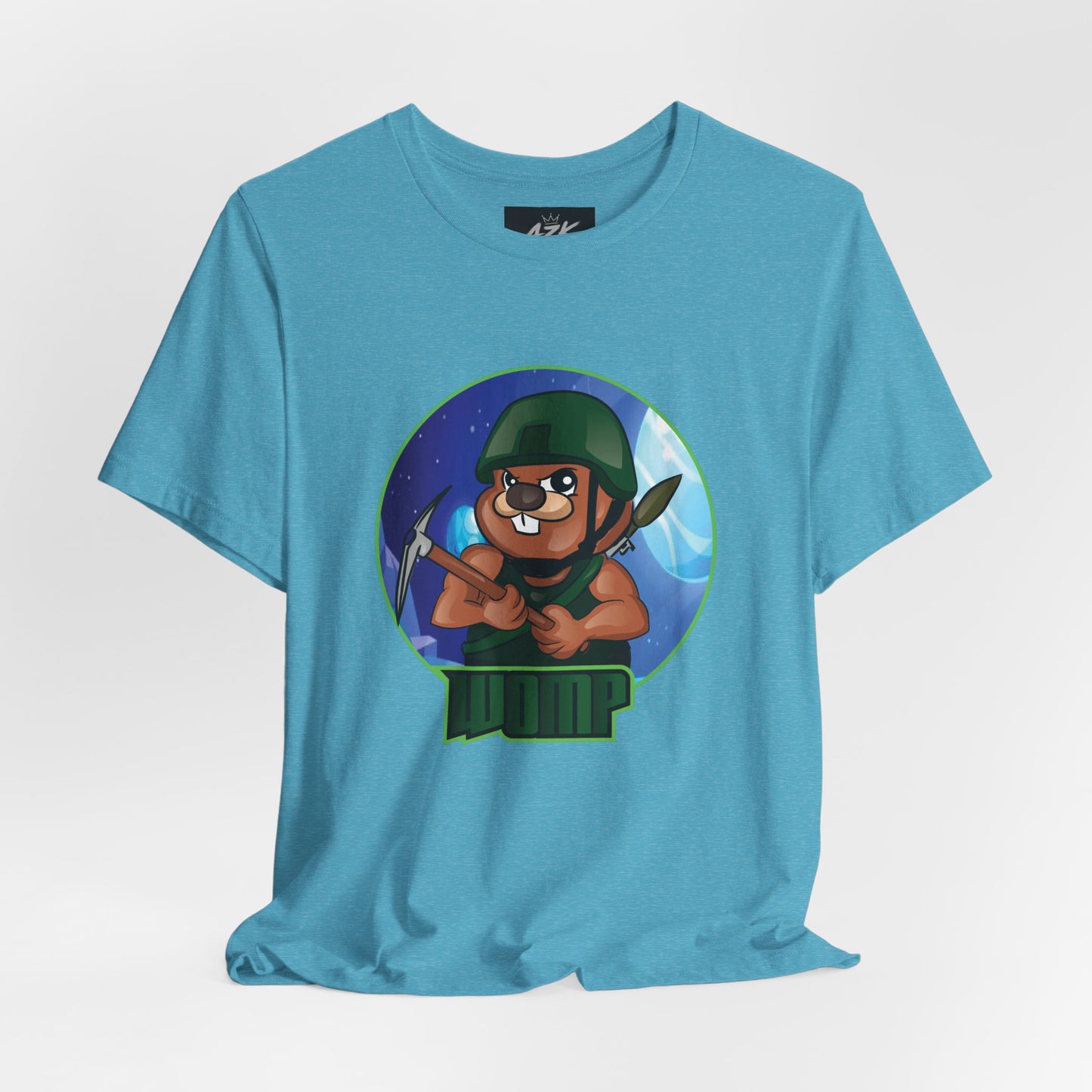 Soldier Bear Cartoon T‑Shirt — Cute Military Mascot Tee