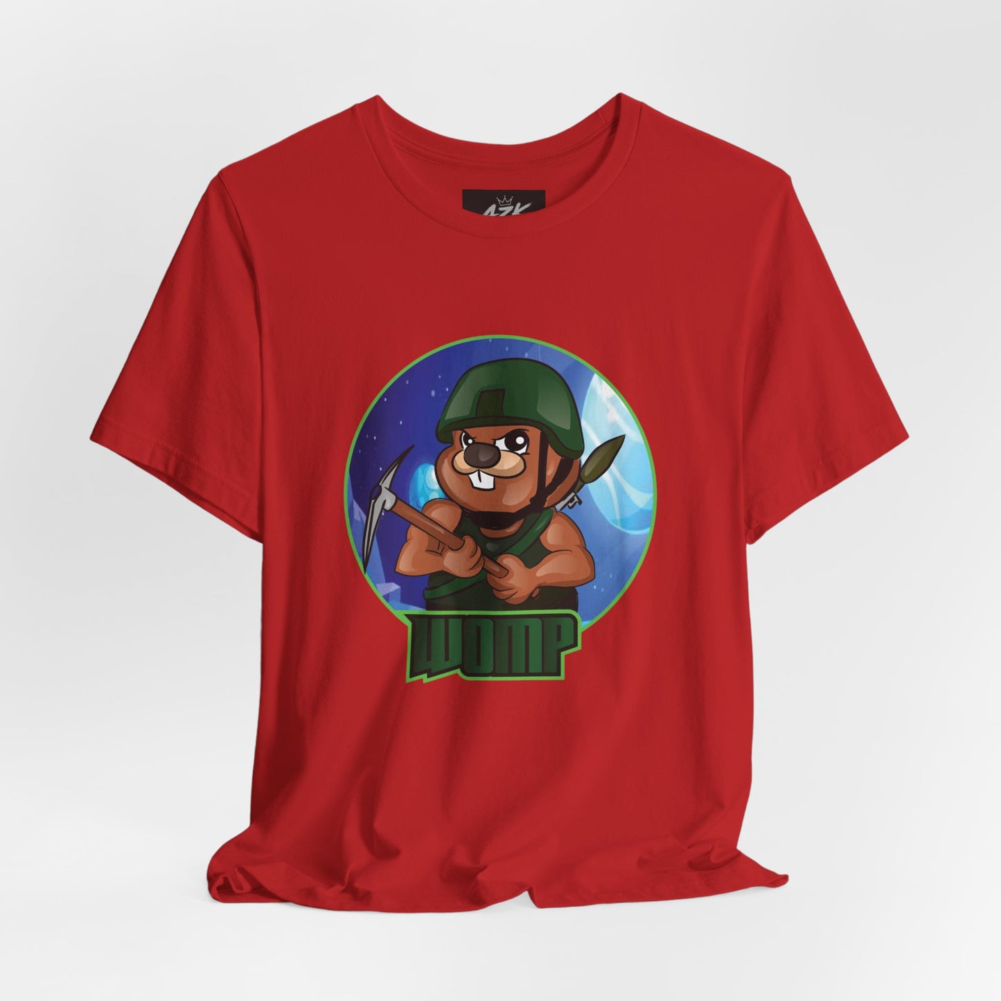 Soldier Bear Cartoon T‑Shirt — Cute Military Mascot Tee