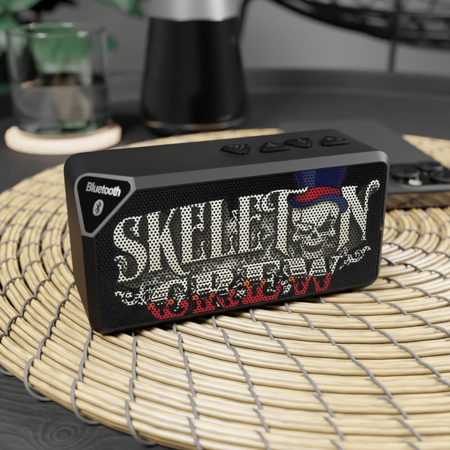 Skeleton Crew Bluetooth Speaker — Waterproof Portable Wireless Speaker with Skull Graphics