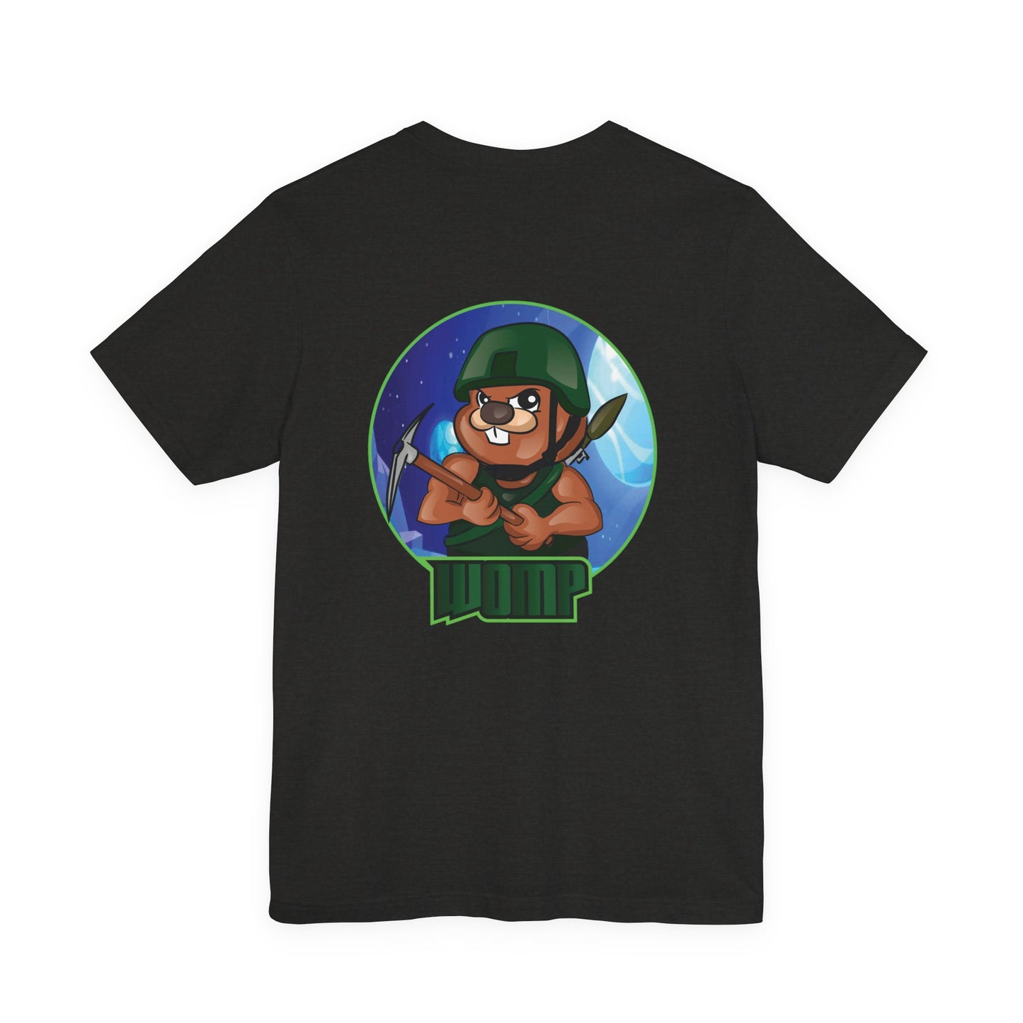 Beaver Archer Graphic Tee — 'WUP' Cute Gamer Wildlife T-Shirt