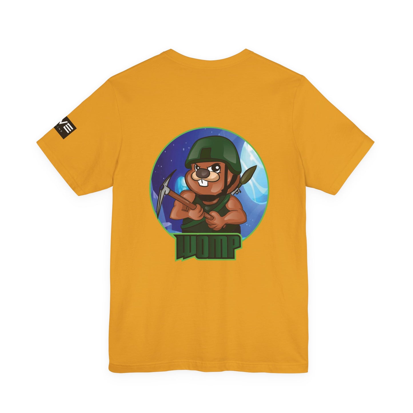 Wump Beaver Gamer Tee — Cartoon Archer Mascot Graphic T-Shirt