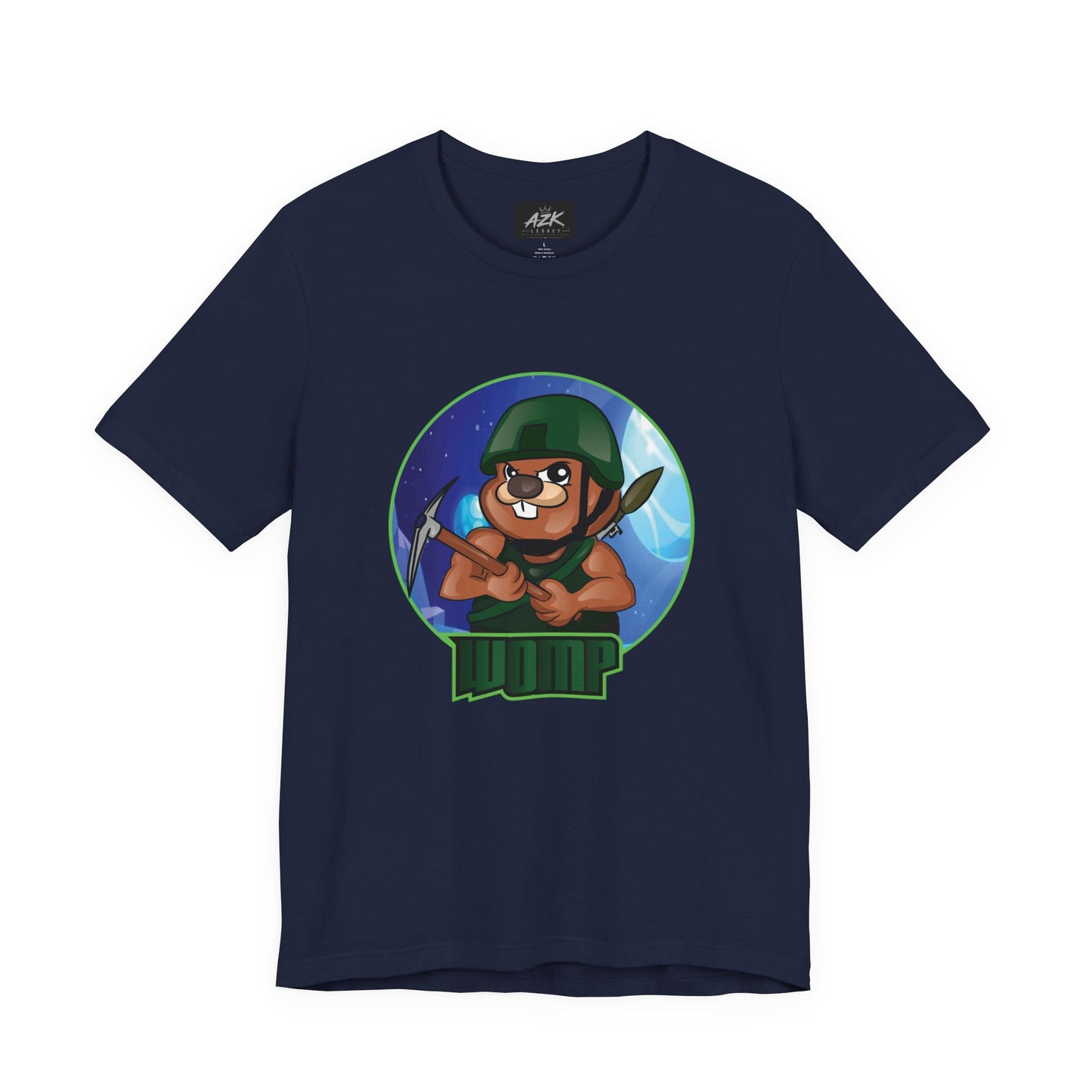Soldier Bear Cartoon T‑Shirt — Cute Military Mascot Tee