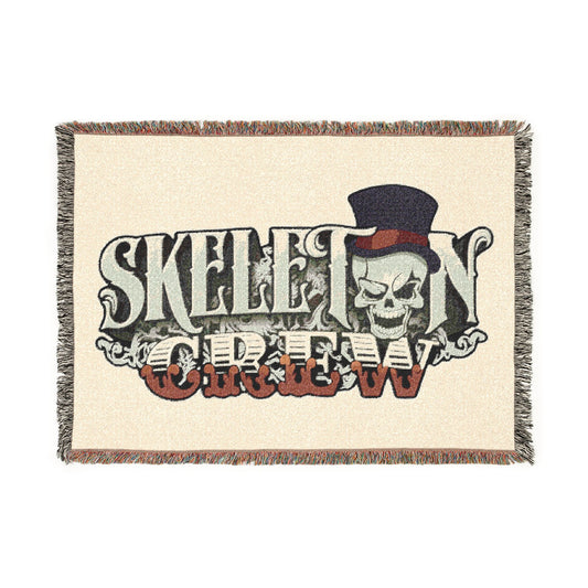 Skeleton Circus Woven Blanket