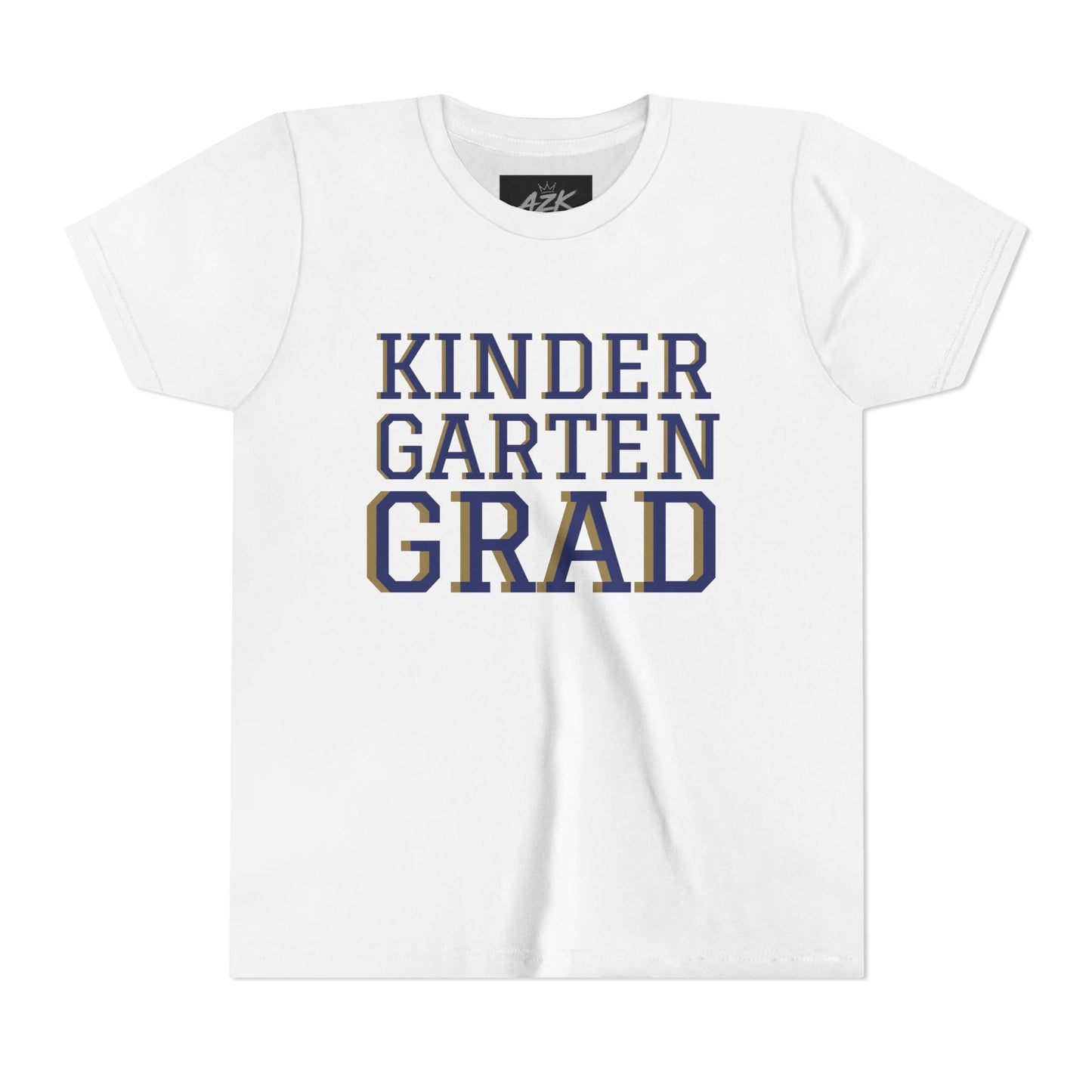 Kindergarten Grad Youth Tee — "Class of 38" Back Sports Jersey Style