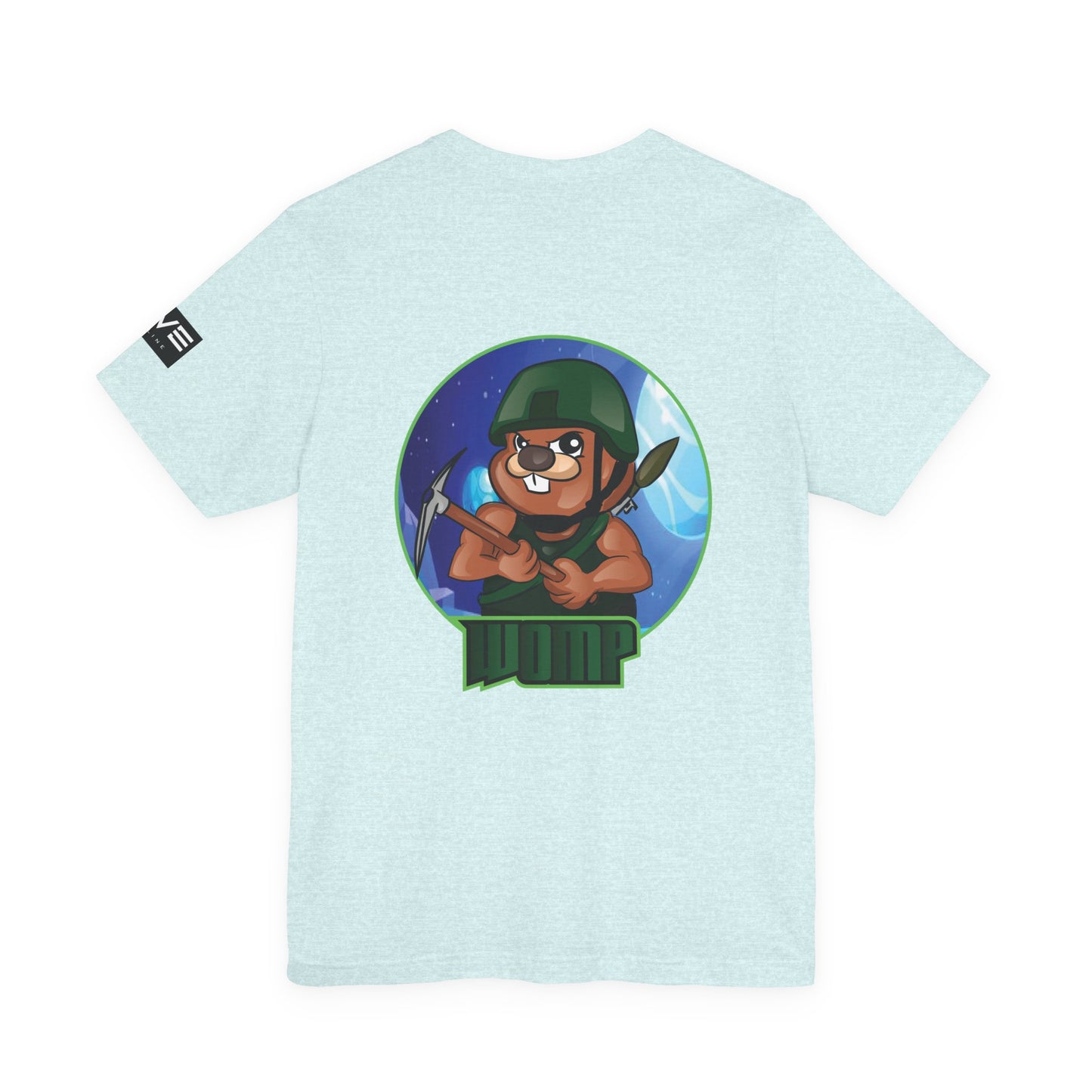 Wump Beaver Gamer Tee — Cartoon Archer Mascot Graphic T-Shirt