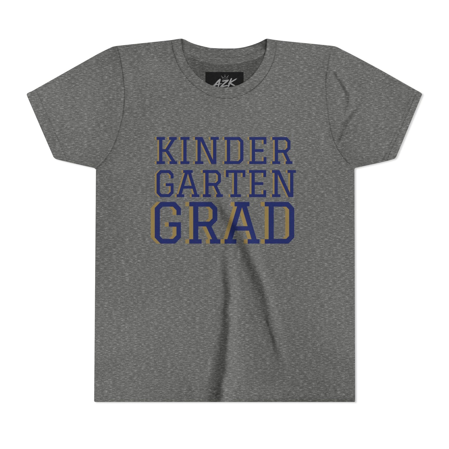 Kindergarten Grad Youth Tee — "Class of 38" Back Sports Jersey Style