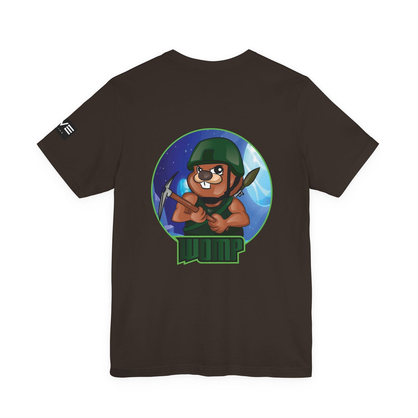 Wump Beaver Gamer Tee — Cartoon Archer Mascot Graphic T-Shirt
