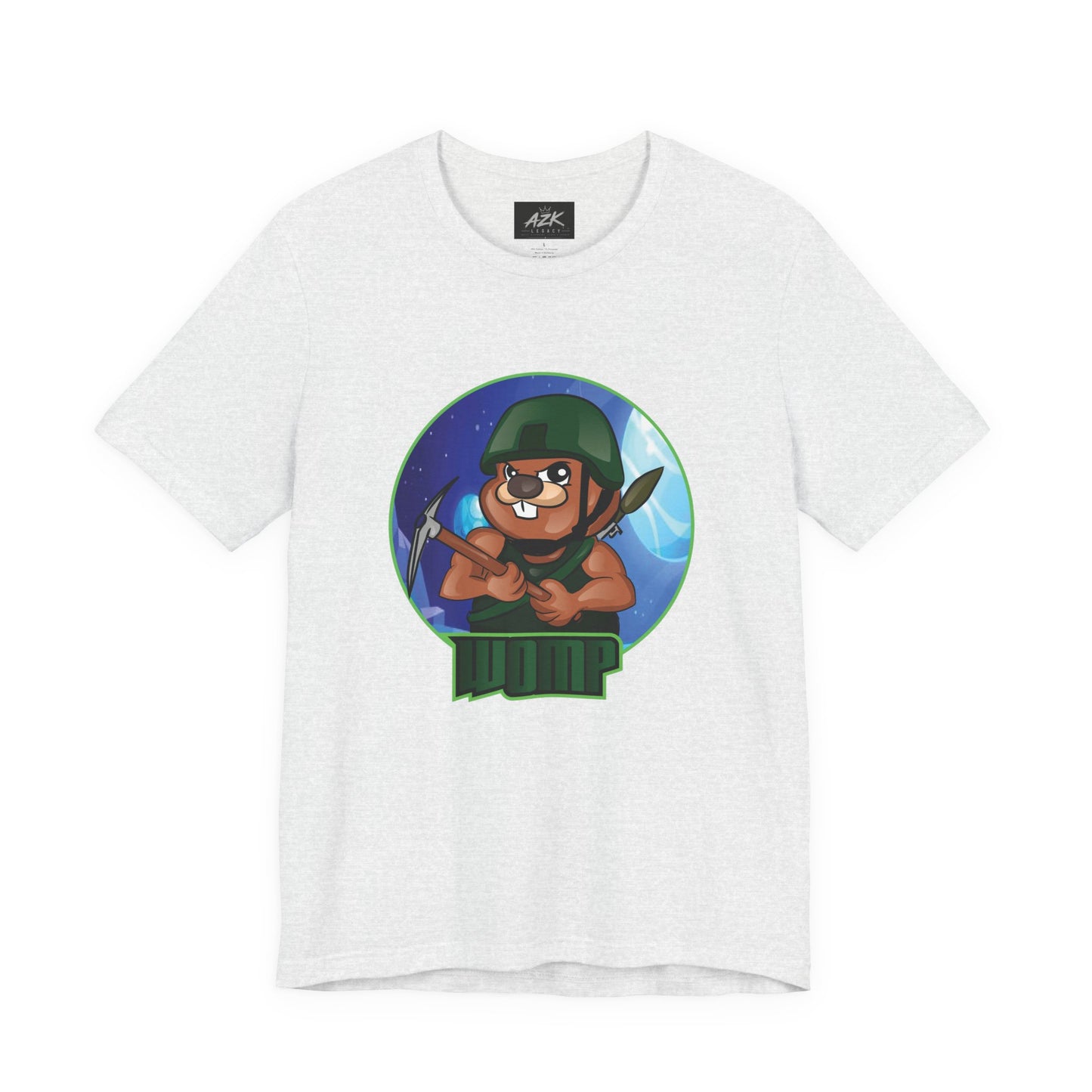 Soldier Bear Cartoon T‑Shirt — Cute Military Mascot Tee