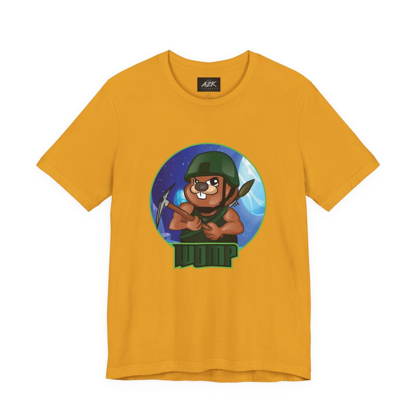Soldier Bear Cartoon T‑Shirt — Cute Military Mascot Tee