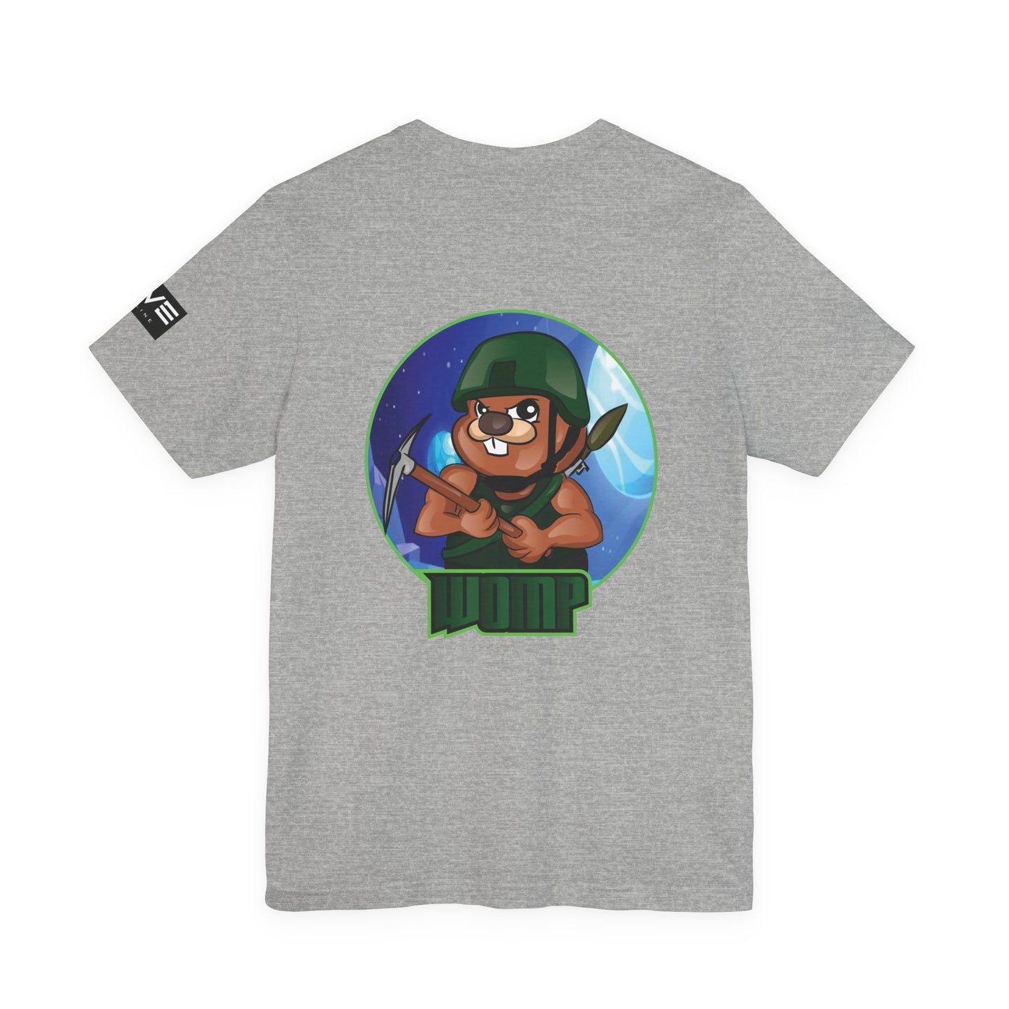 Wump Beaver Gamer Tee — Cartoon Archer Mascot Graphic T-Shirt