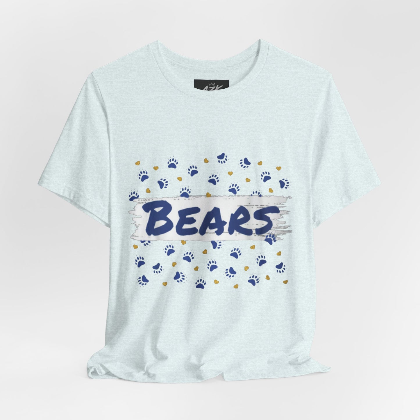 Bears Paw Print Graphic Tee — Casual Sports Fan T‑Shirt