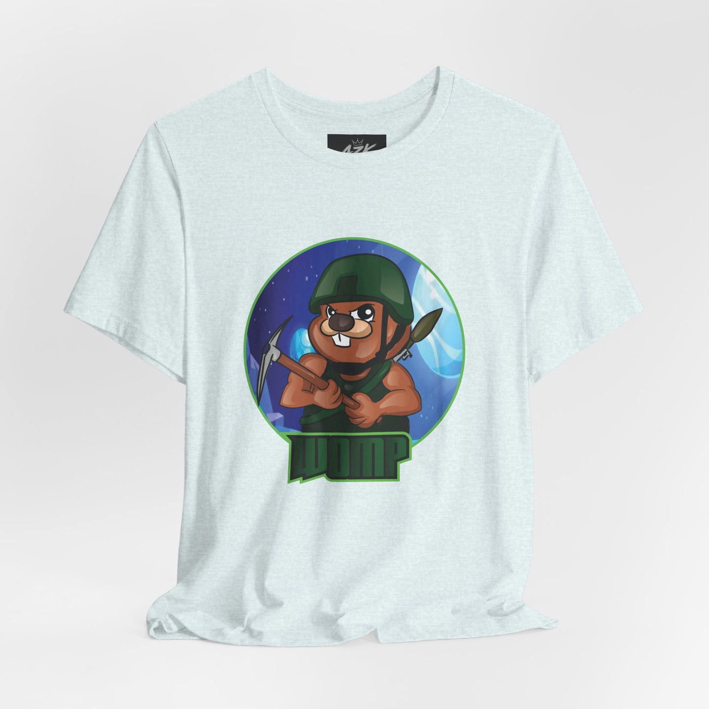 Soldier Bear Cartoon T‑Shirt — Cute Military Mascot Tee