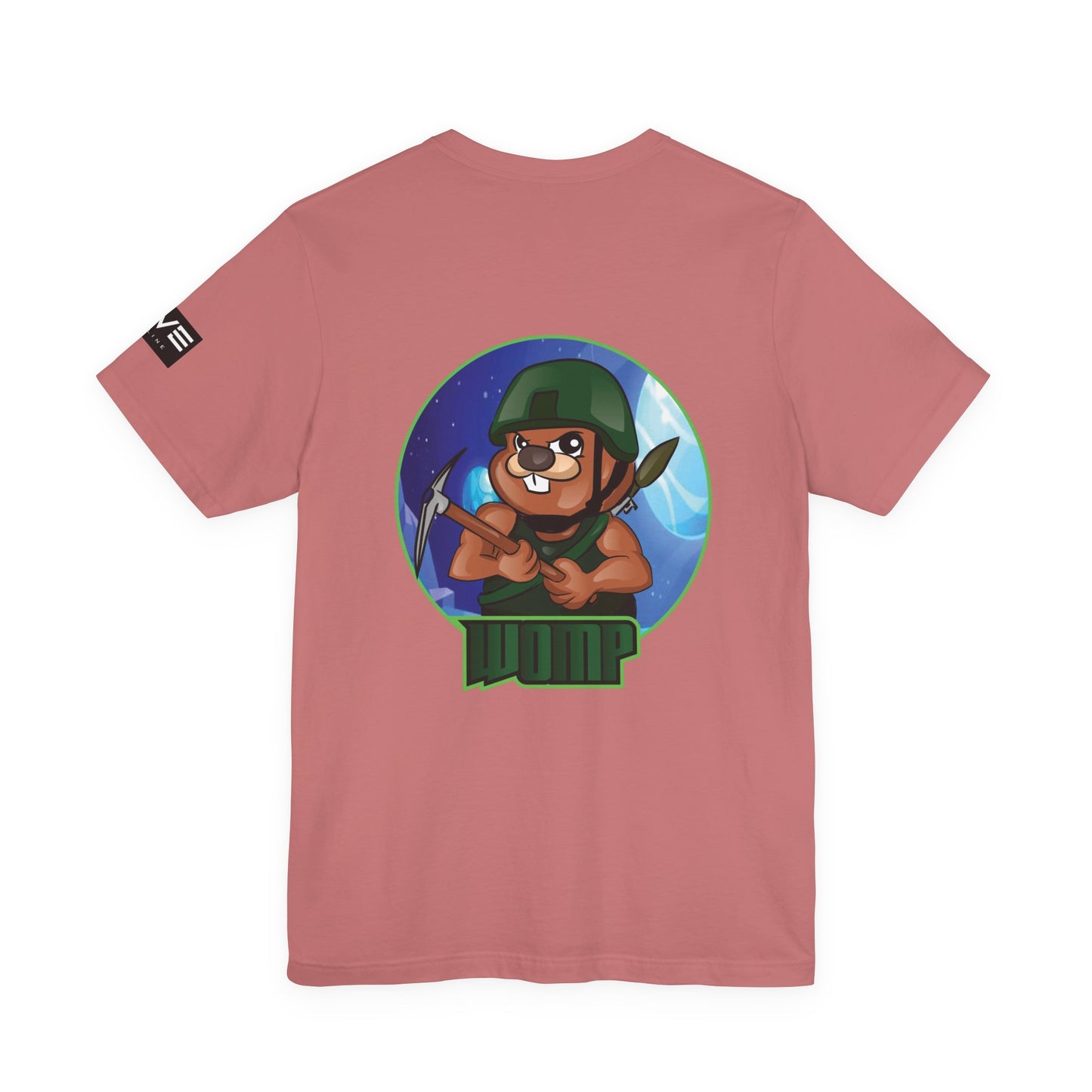 Wump Beaver Gamer Tee — Cartoon Archer Mascot Graphic T-Shirt