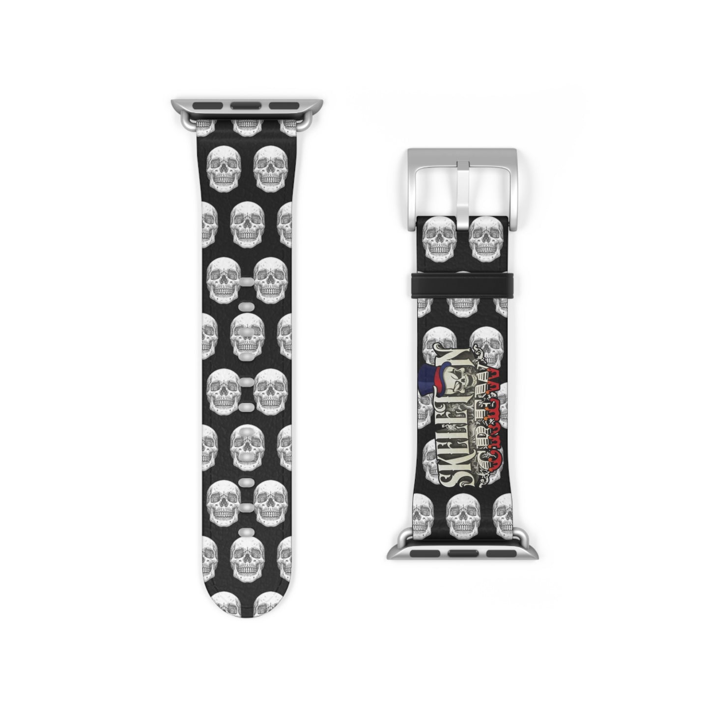 Skull Pattern Watch Band — Gothic Skull Apple Watch Strap (Skull-Obsessed Design)