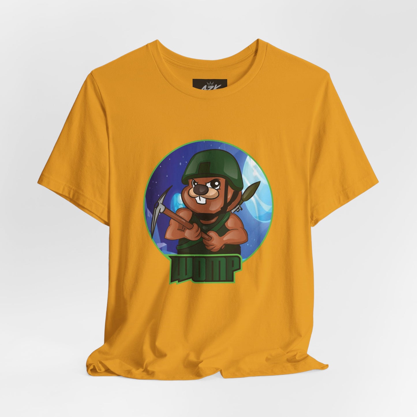 Soldier Bear Cartoon T‑Shirt — Cute Military Mascot Tee