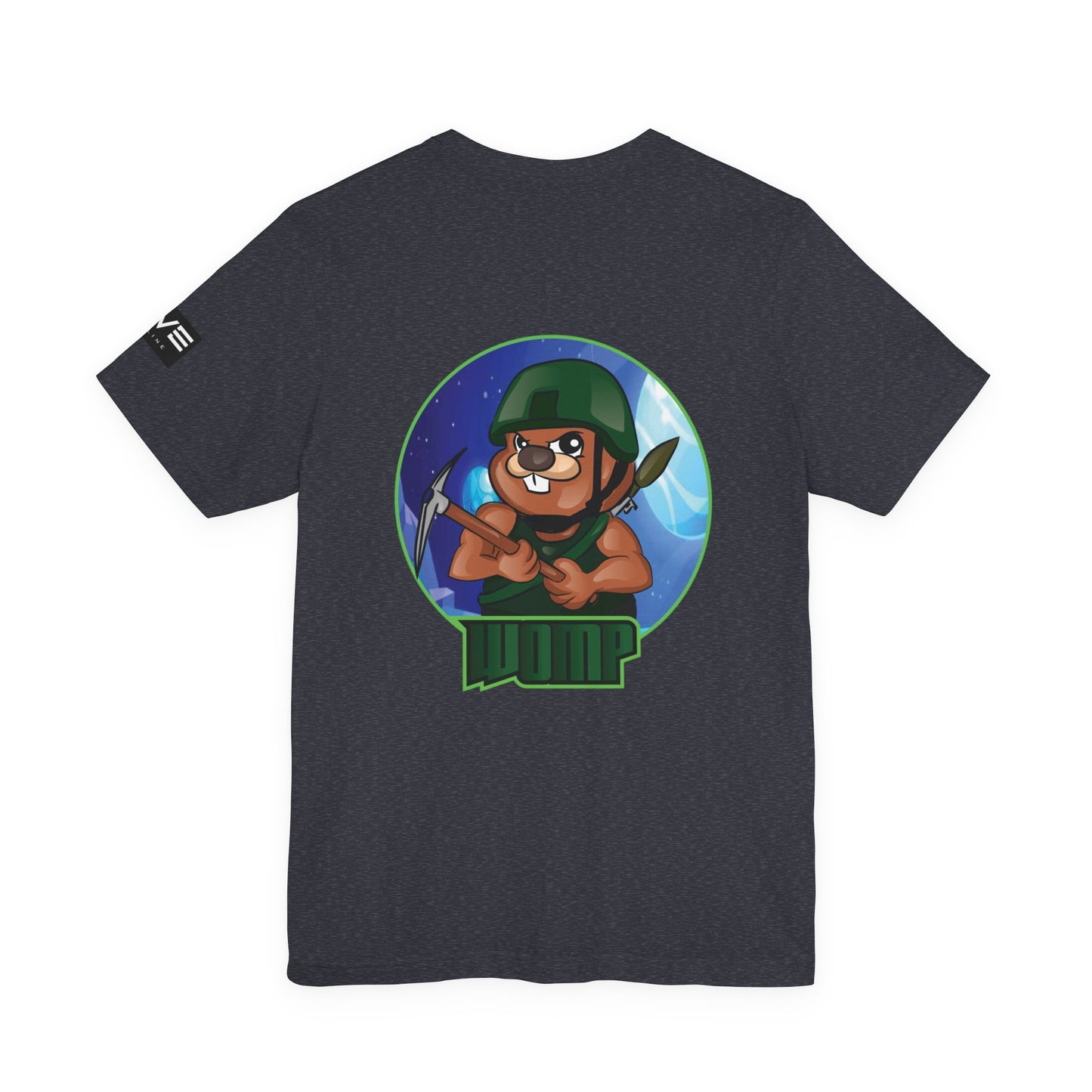 Wump Beaver Gamer Tee — Cartoon Archer Mascot Graphic T-Shirt