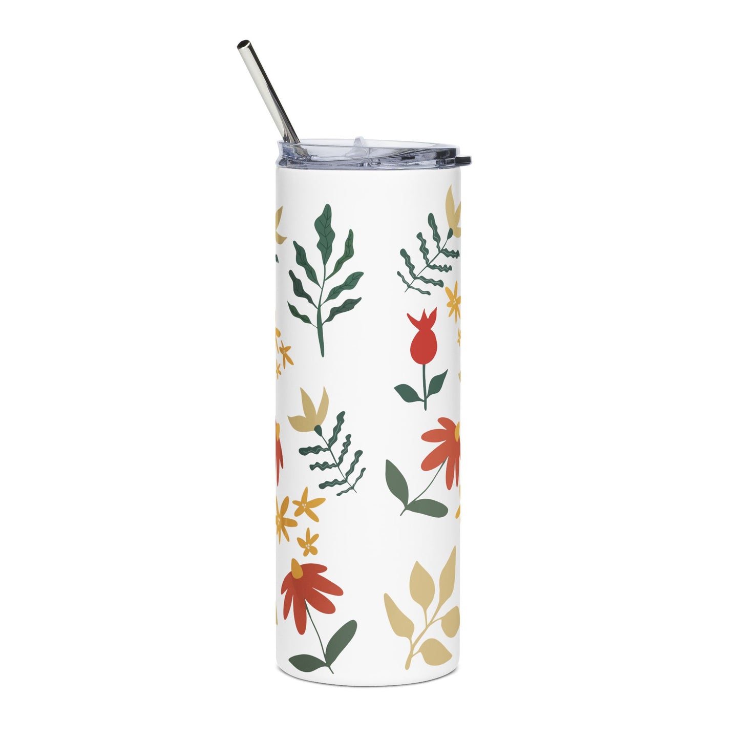 Mother Floral Stainless Steel Tumbler — 20oz Insulated Travel Cup