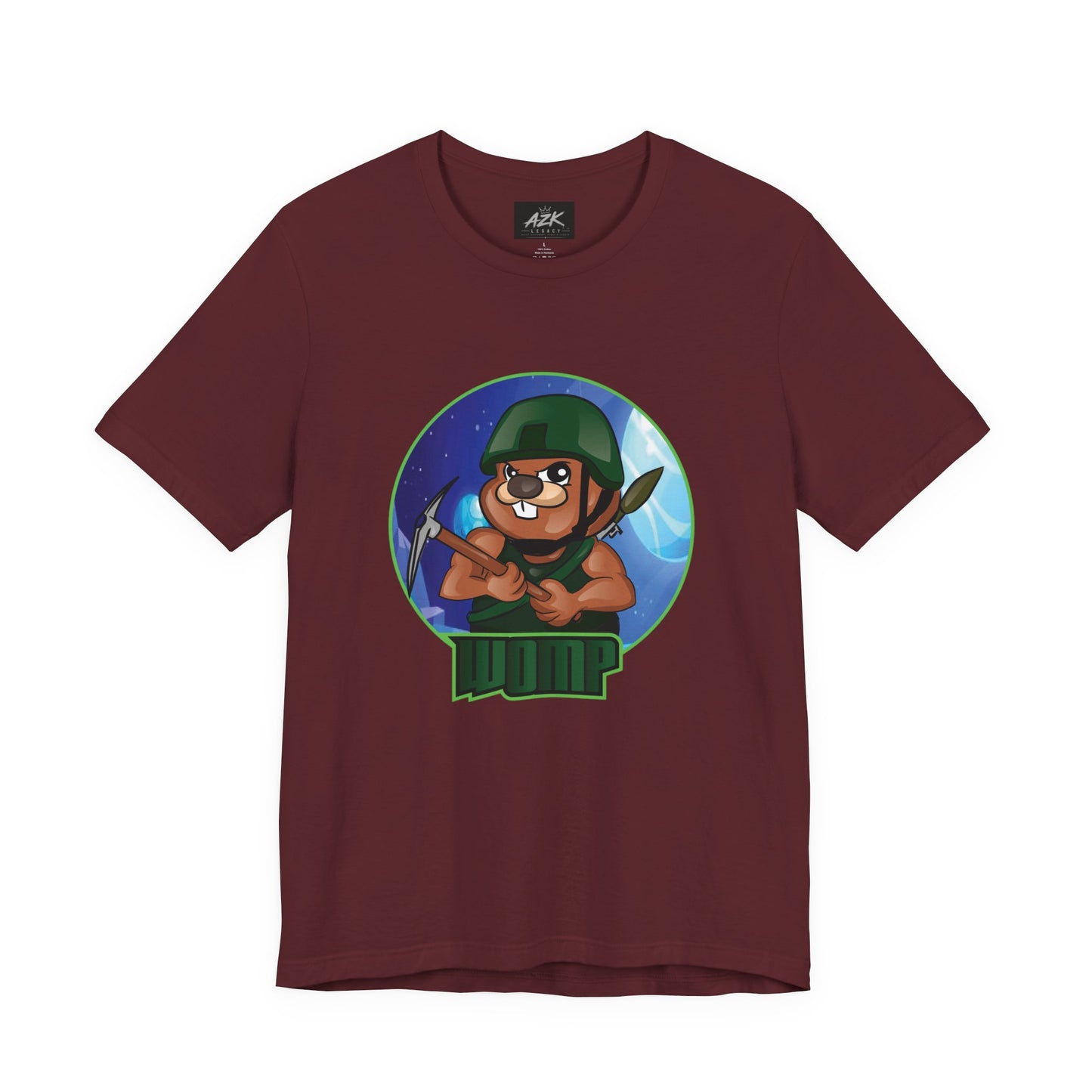 Soldier Bear Cartoon T‑Shirt — Cute Military Mascot Tee