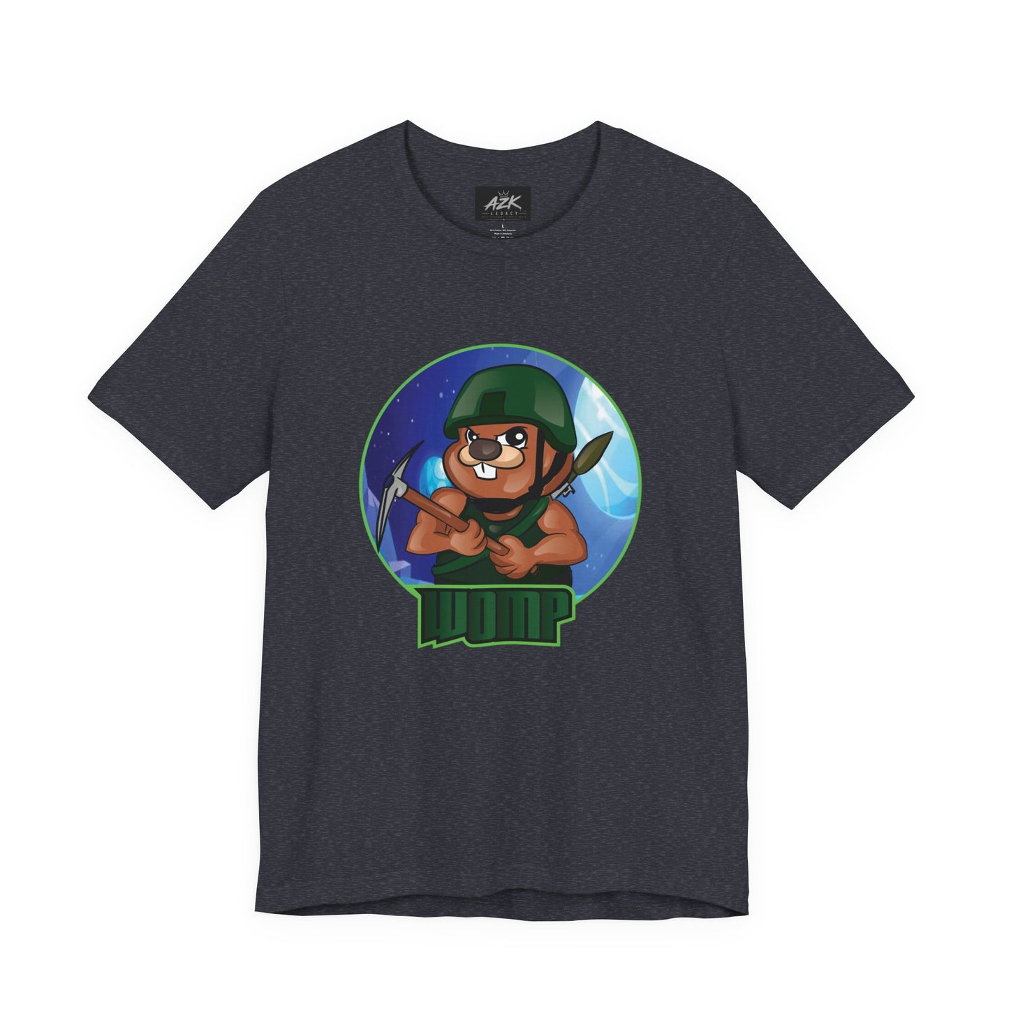Soldier Bear Cartoon T‑Shirt — Cute Military Mascot Tee