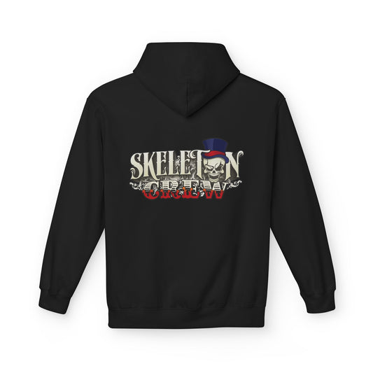 Skeleton Crew Hoodie — Skull Top Hat Graphic Pullover