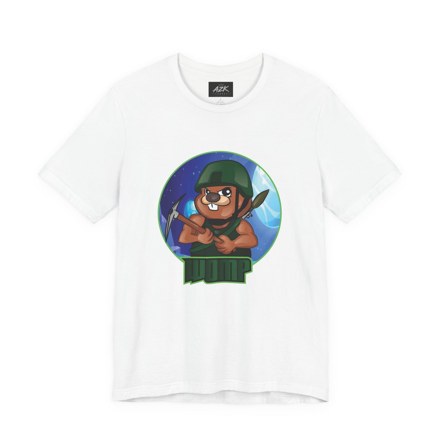 Soldier Bear Cartoon T‑Shirt — Cute Military Mascot Tee