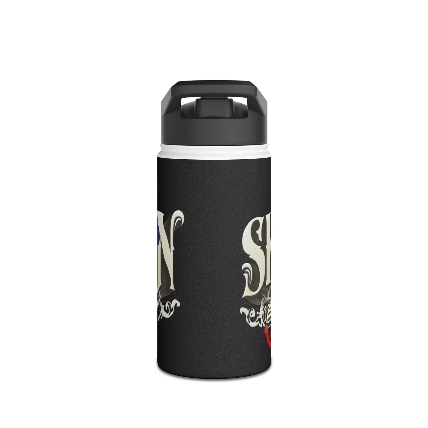 Skull & Flames Stainless Steel Water Bottle — Rocker Graphic Insulated Bottle