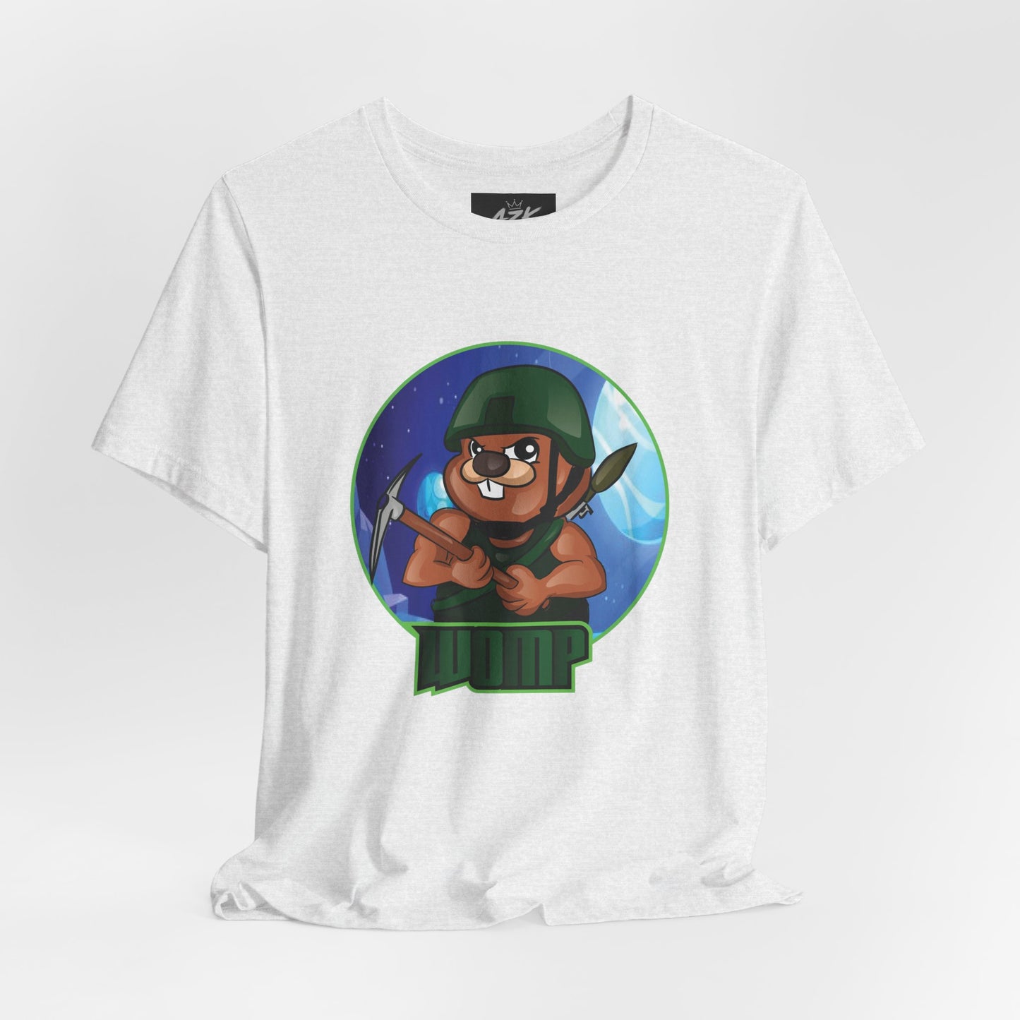 Soldier Bear Cartoon T‑Shirt — Cute Military Mascot Tee