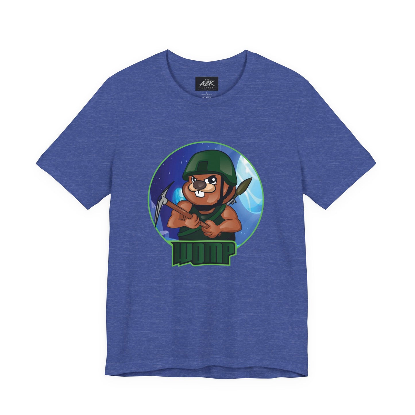Soldier Bear Cartoon T‑Shirt — Cute Military Mascot Tee