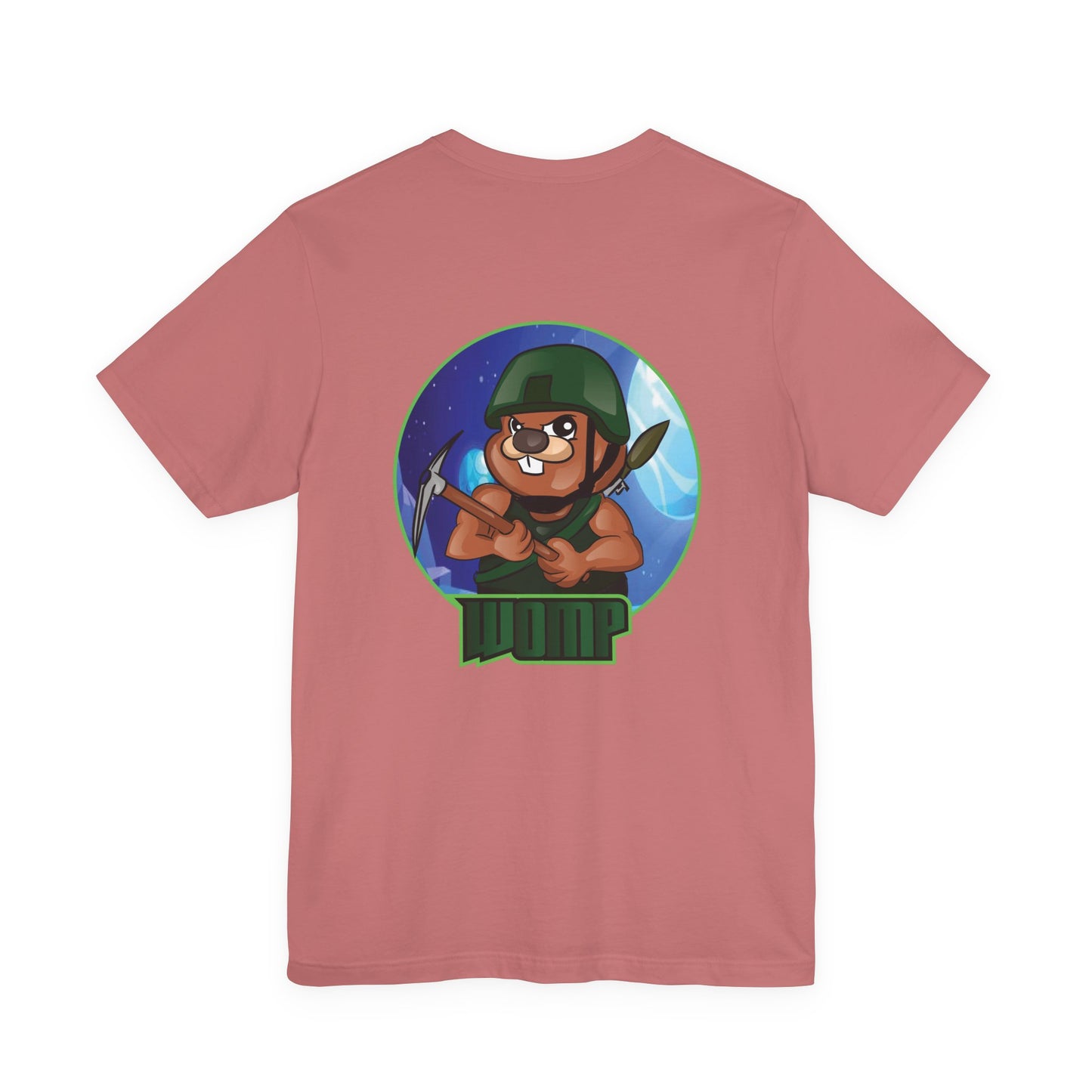 Beaver Archer Graphic Tee — 'WUP' Cute Gamer Wildlife T-Shirt