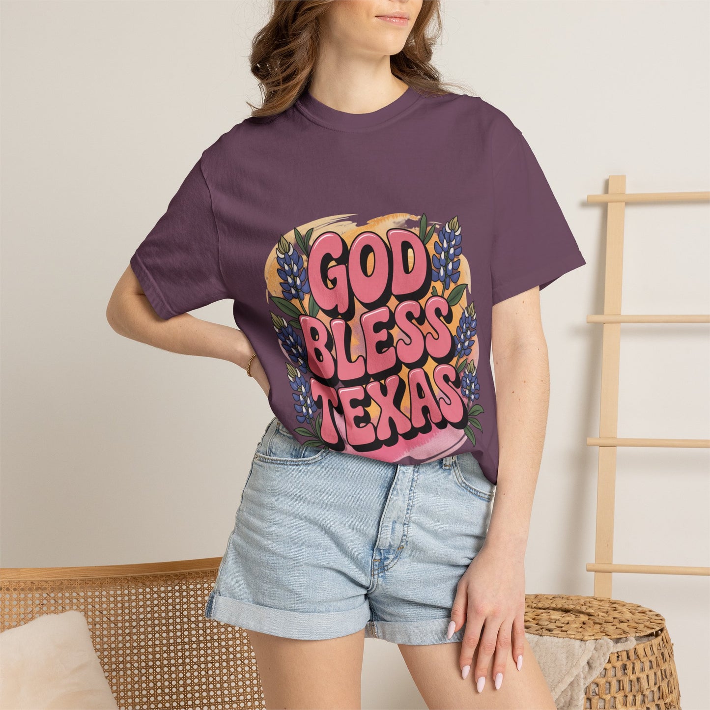 God Bless Texas Floral T-Shirt