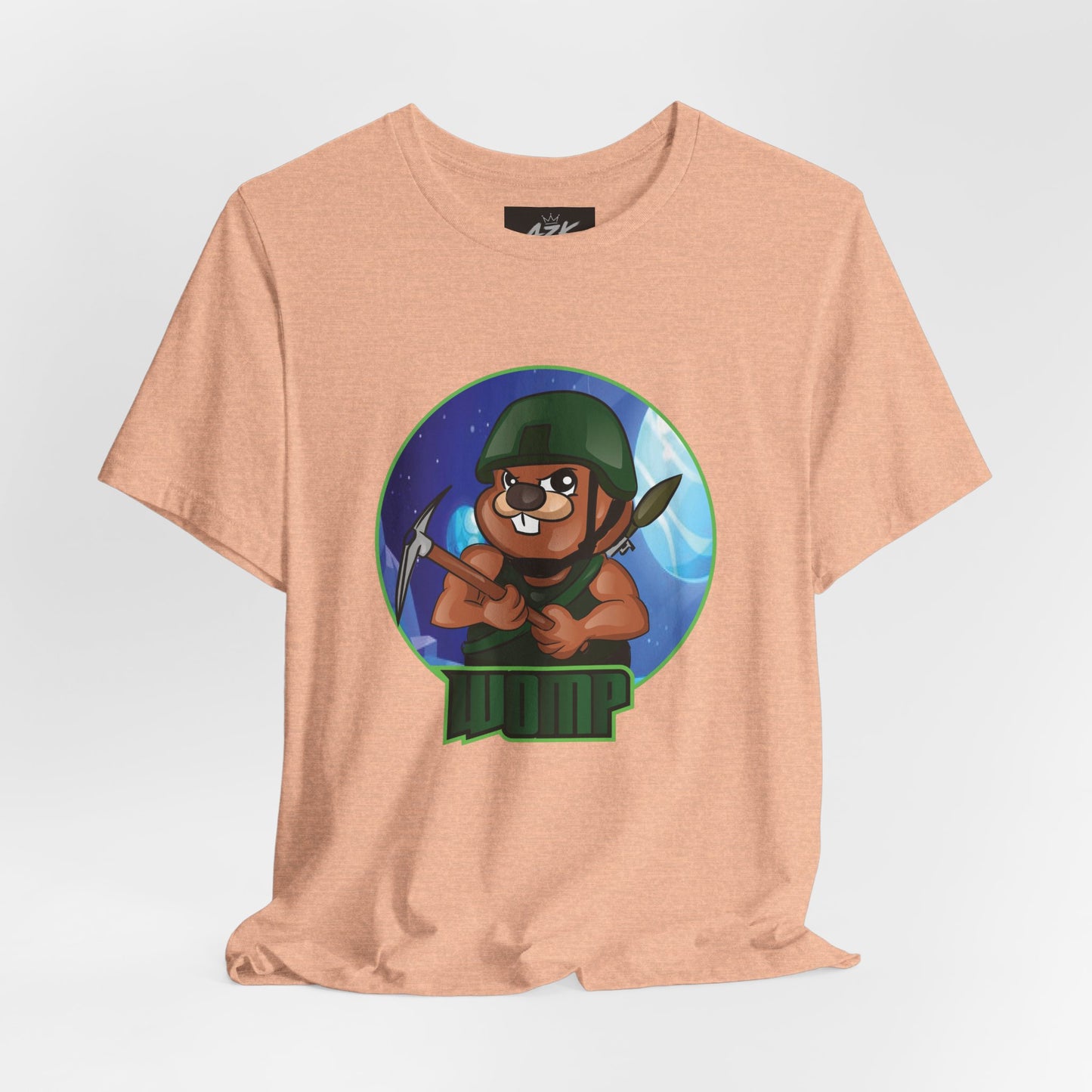 Soldier Bear Cartoon T‑Shirt — Cute Military Mascot Tee