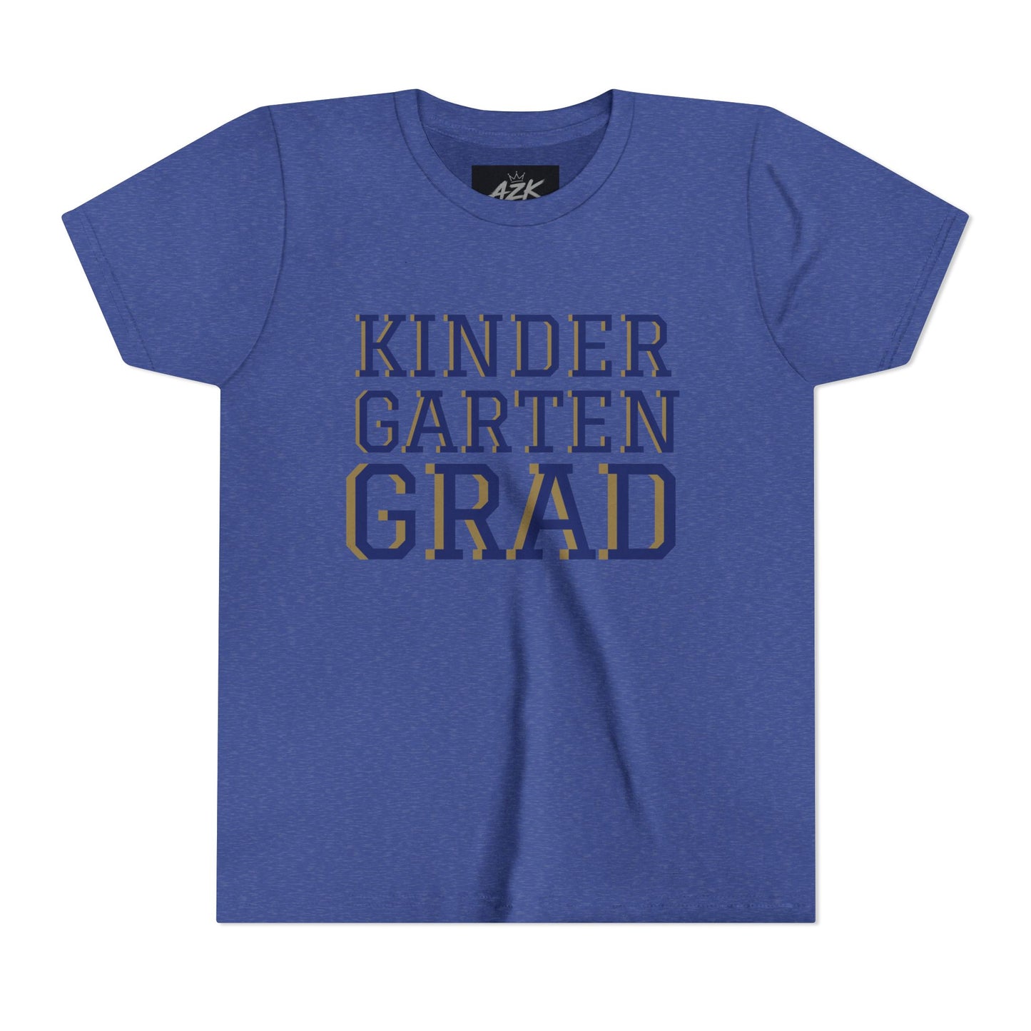Kindergarten Grad Youth Tee — "Class of 38" Back Sports Jersey Style