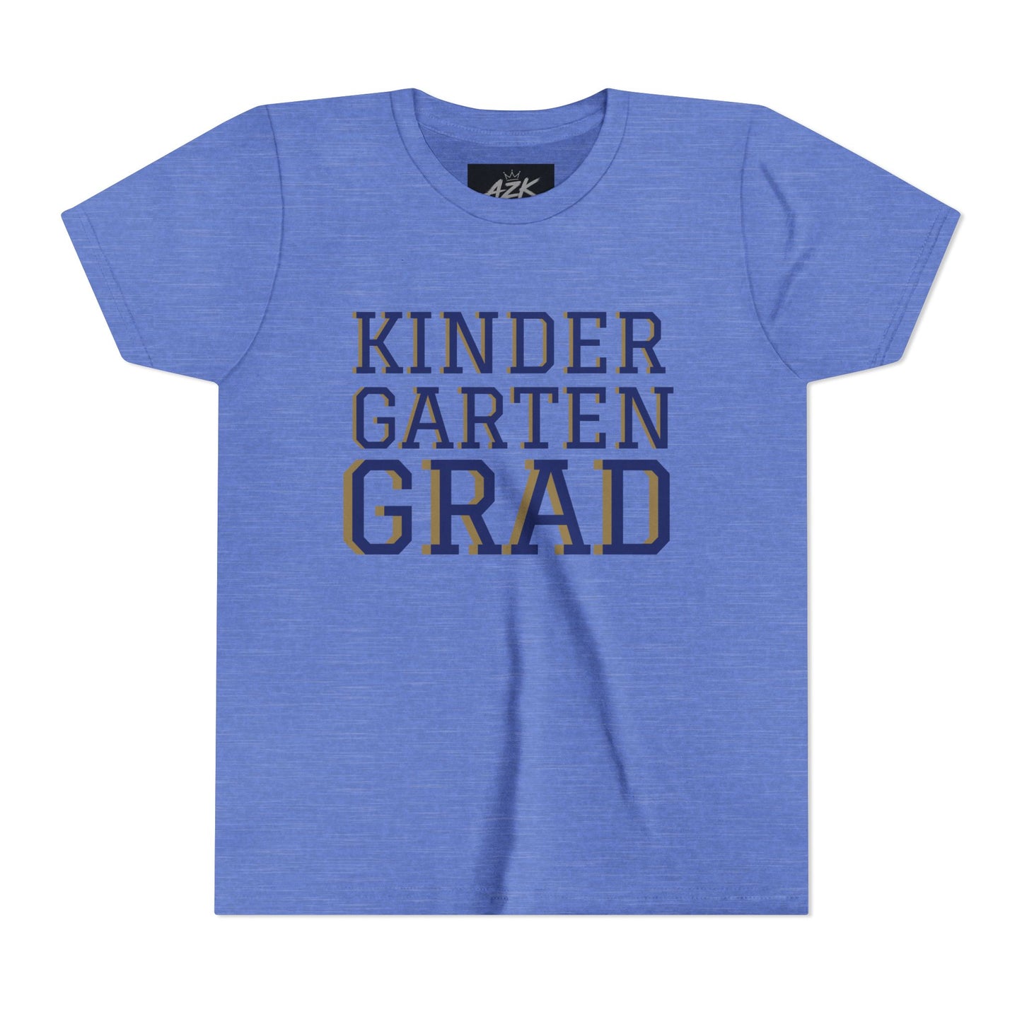 Kindergarten Grad Youth Tee — "Class of 38" Back Sports Jersey Style
