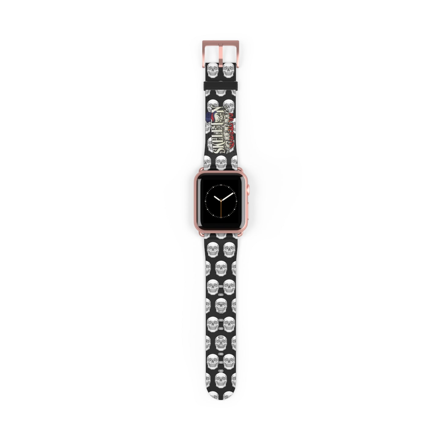 Skull Pattern Watch Band — Gothic Skull Apple Watch Strap (Skull-Obsessed Design)