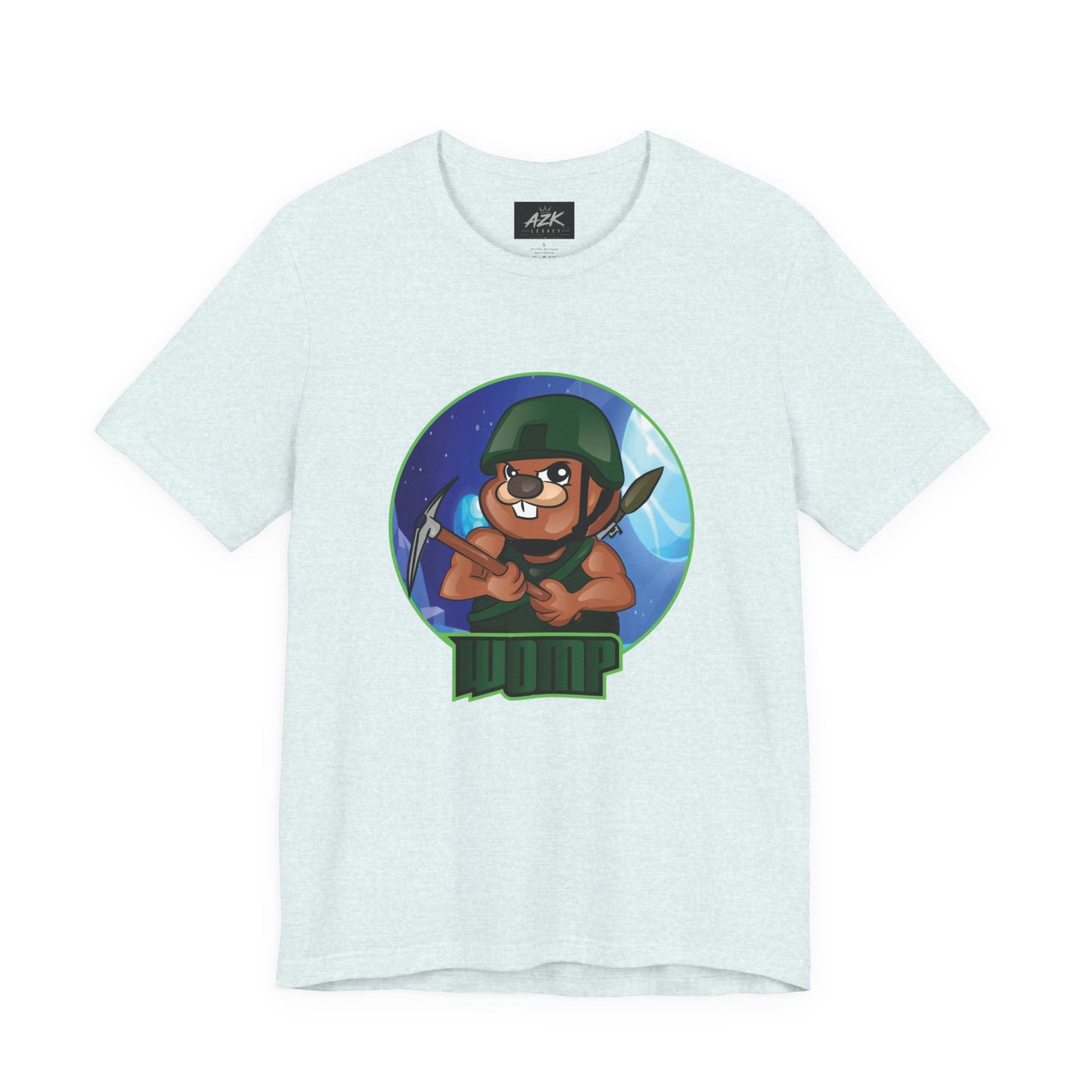 Soldier Bear Cartoon T‑Shirt — Cute Military Mascot Tee