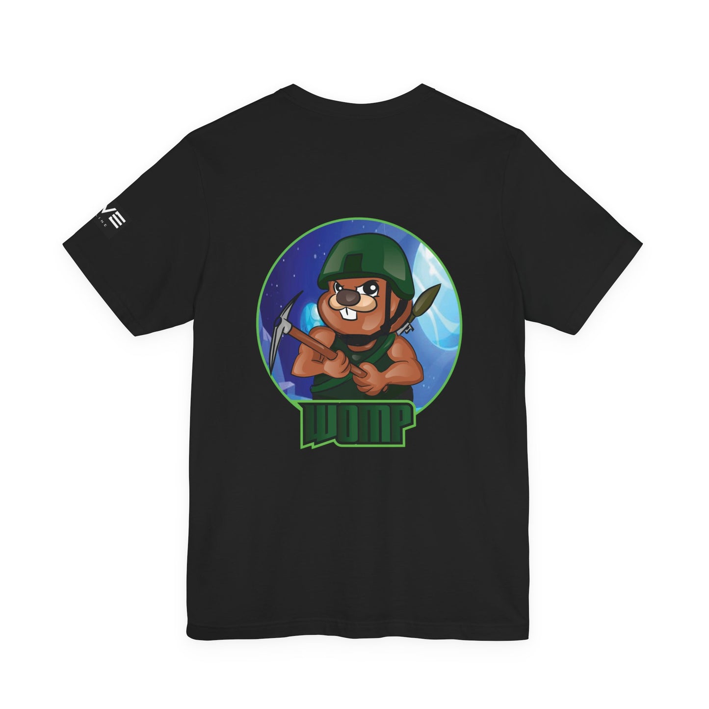 Wump Beaver Gamer Tee — Cartoon Archer Mascot Graphic T-Shirt
