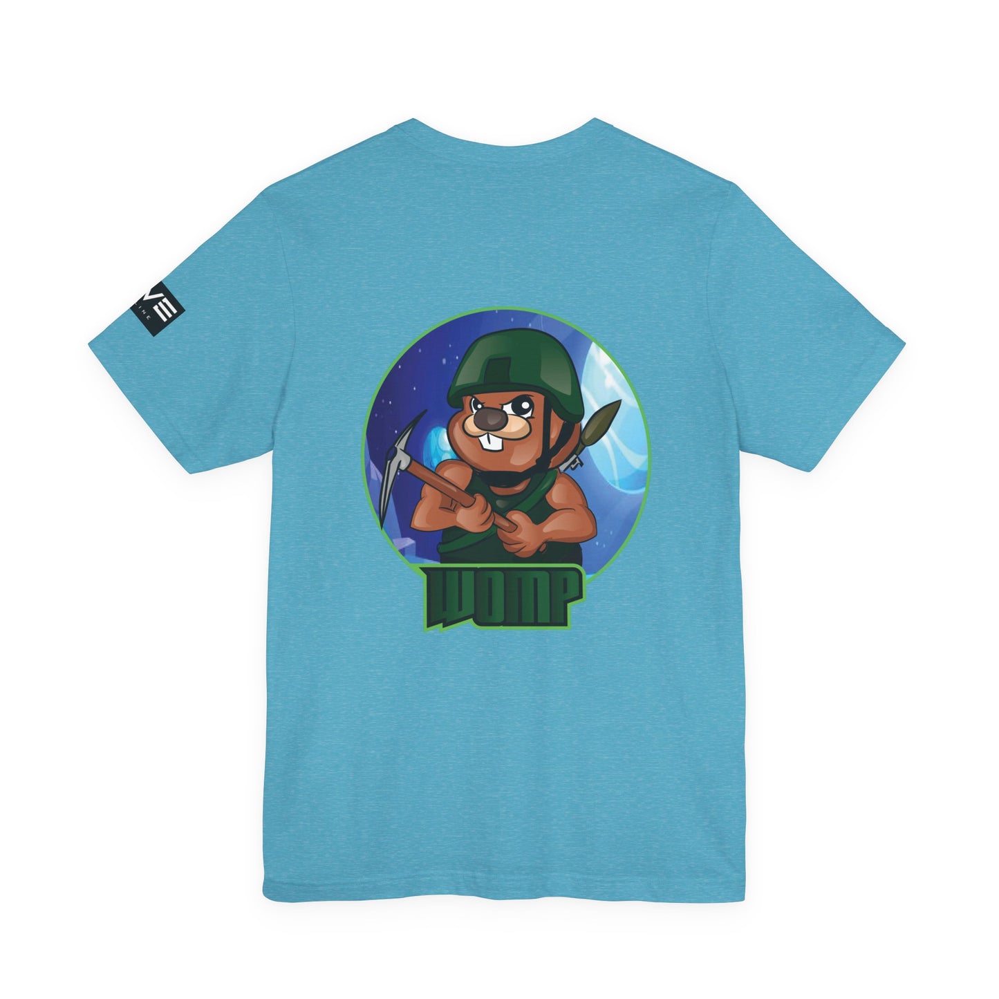 Wump Beaver Gamer Tee — Cartoon Archer Mascot Graphic T-Shirt