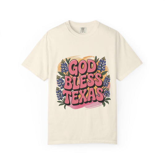 God Bless Texas Floral T-Shirt