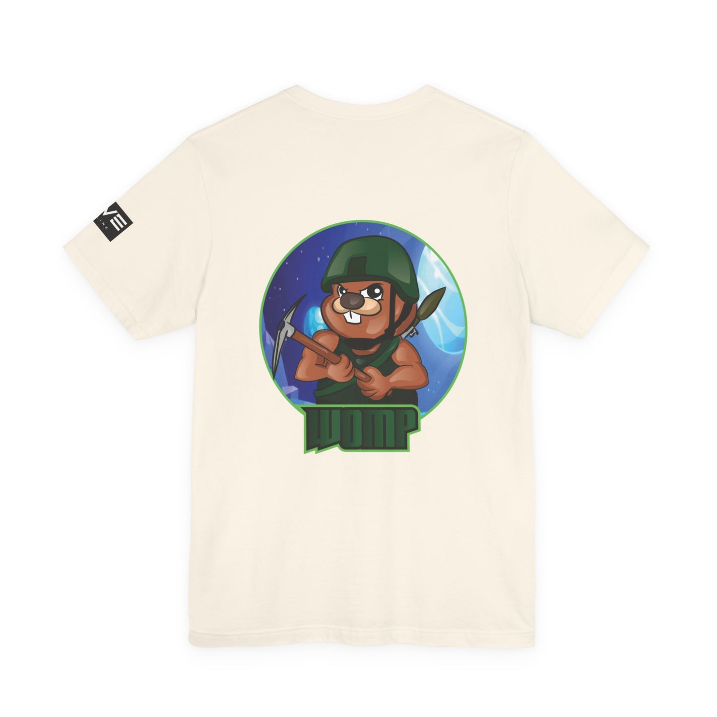 Wump Beaver Gamer Tee — Cartoon Archer Mascot Graphic T-Shirt