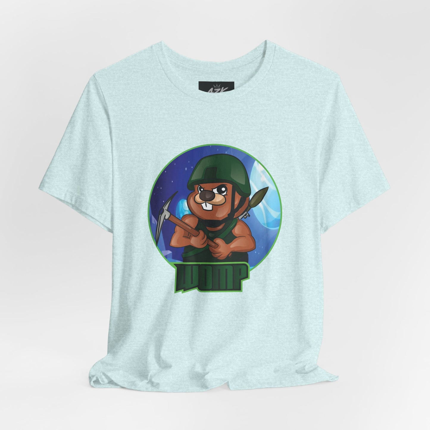 Soldier Bear Cartoon T‑Shirt — Cute Military Mascot Tee