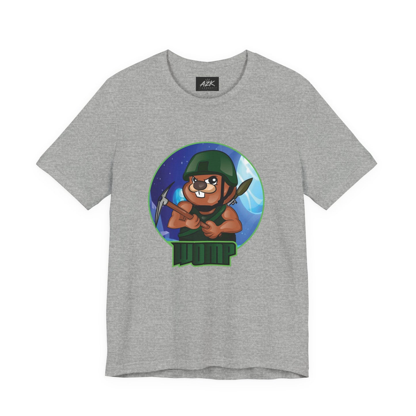 Soldier Bear Cartoon T‑Shirt — Cute Military Mascot Tee